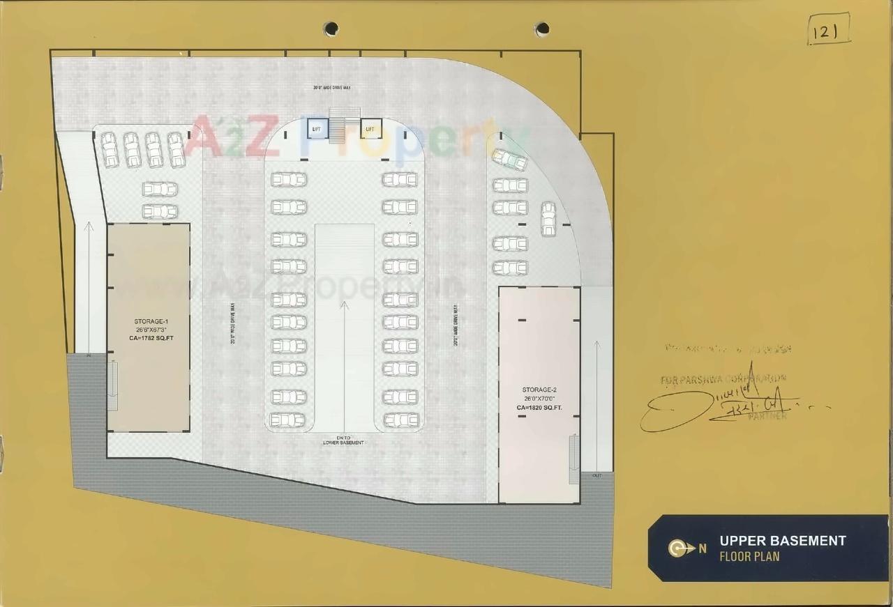 Layout of real estate project Mahek Icon located at Katar, Surat, Gujarat