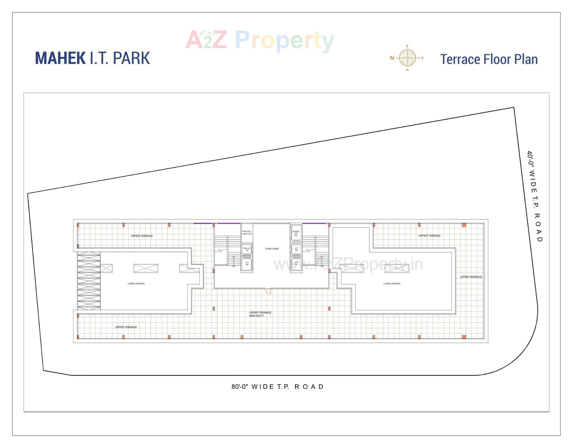 Layout of real estate project Mahek It Park located at Katargam, Surat, Gujarat