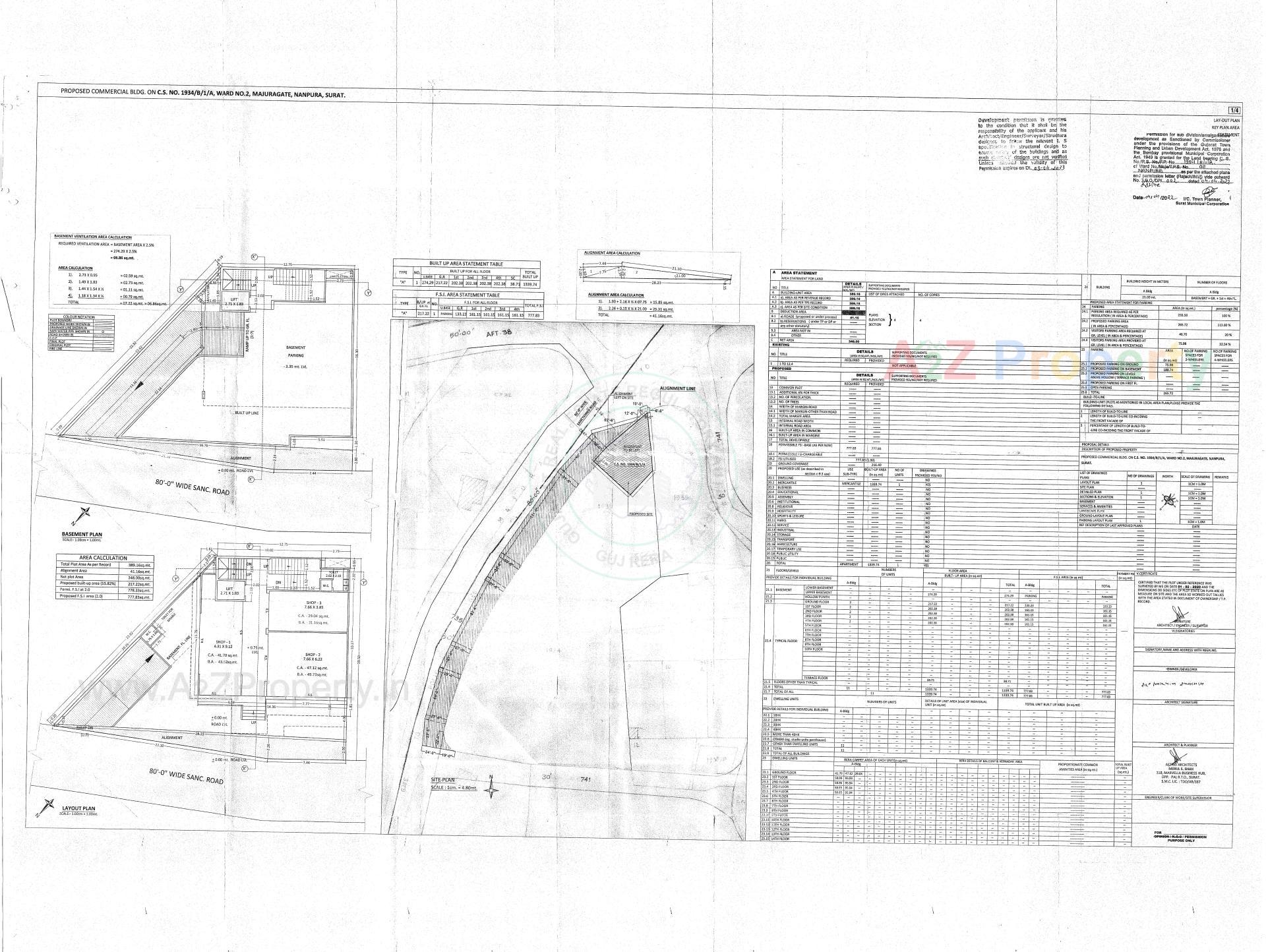  of real estate project Majoris located at Majura, Surat, Gujarat