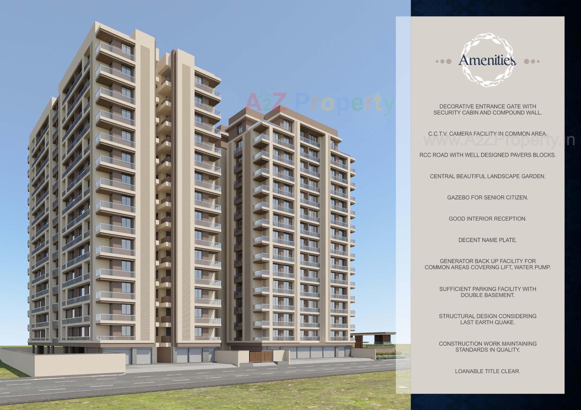 3D Elevation of real estate project Malabar Plus located at Rander, Surat, Gujarat