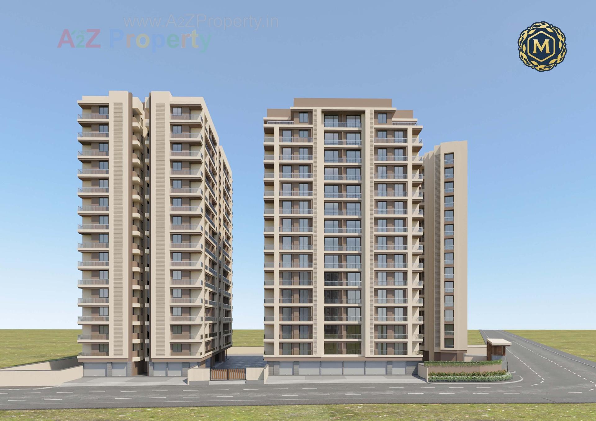 3D Elevation of real estate project Malabar Plus located at Rander, Surat, Gujarat