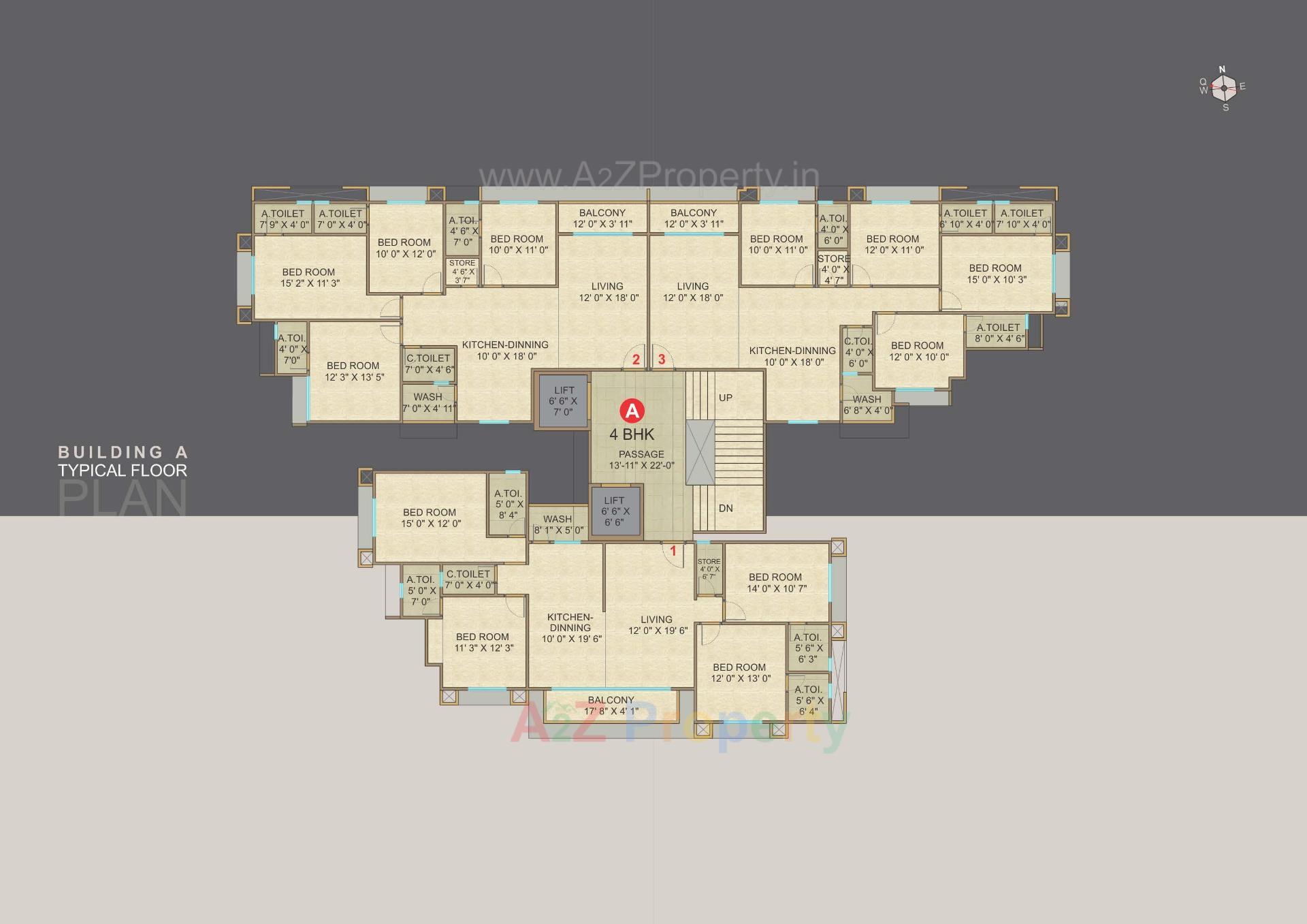 Layout of real estate project Malabar Plus located at Rander, Surat, Gujarat