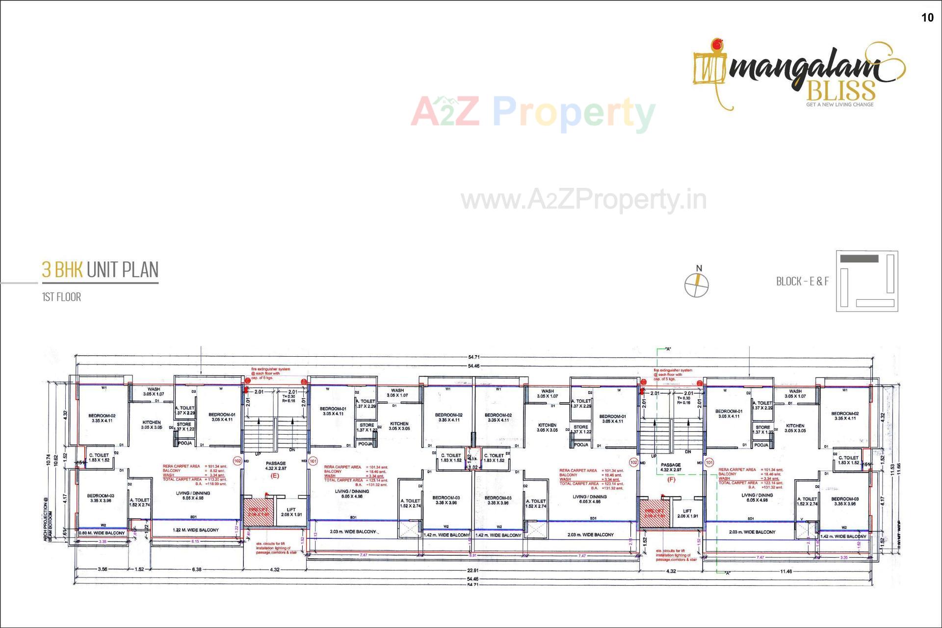 Layout of real estate project Mangalam Bliss located at Dumas, Surat, Gujarat