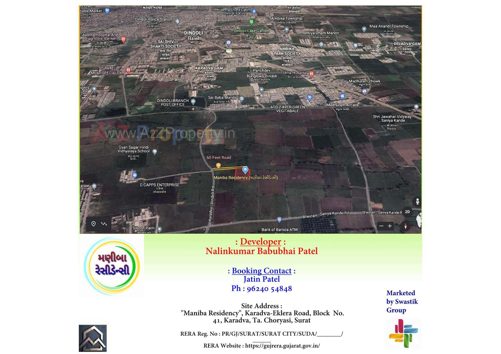  of real estate project Maniba Residency located at Karavada, Surat, Gujarat