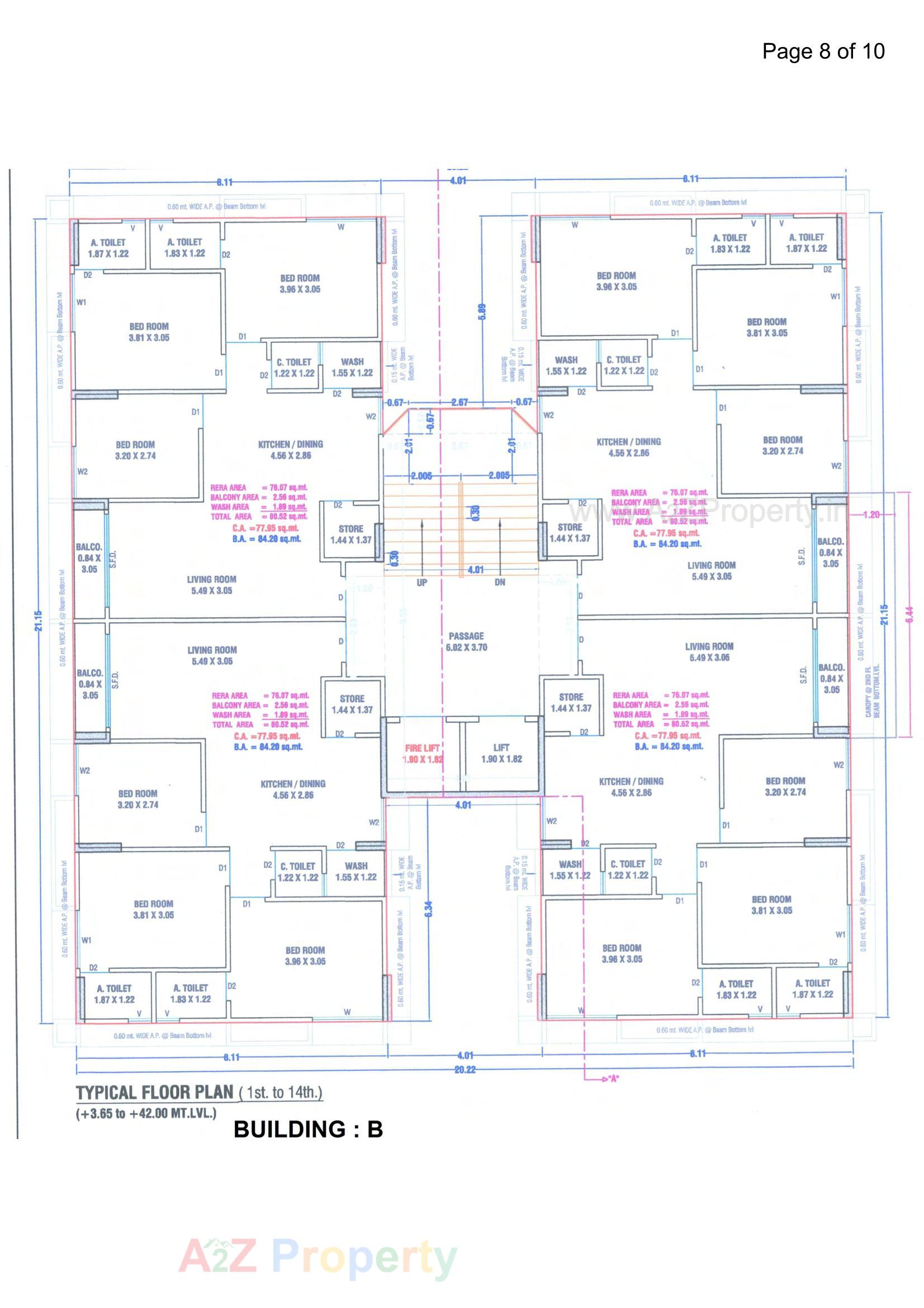 Layout of real estate project Mantra Dream Homes located at Kosad, Surat, Gujarat