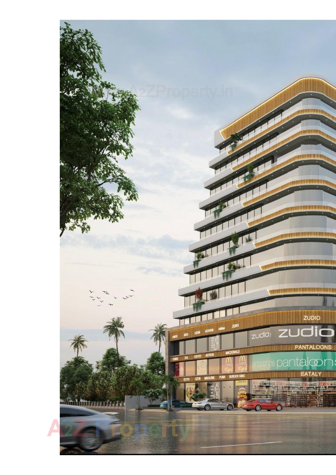 3D Elevation of real estate project Mantra It Center located at Mota Varachha, Surat, Gujarat