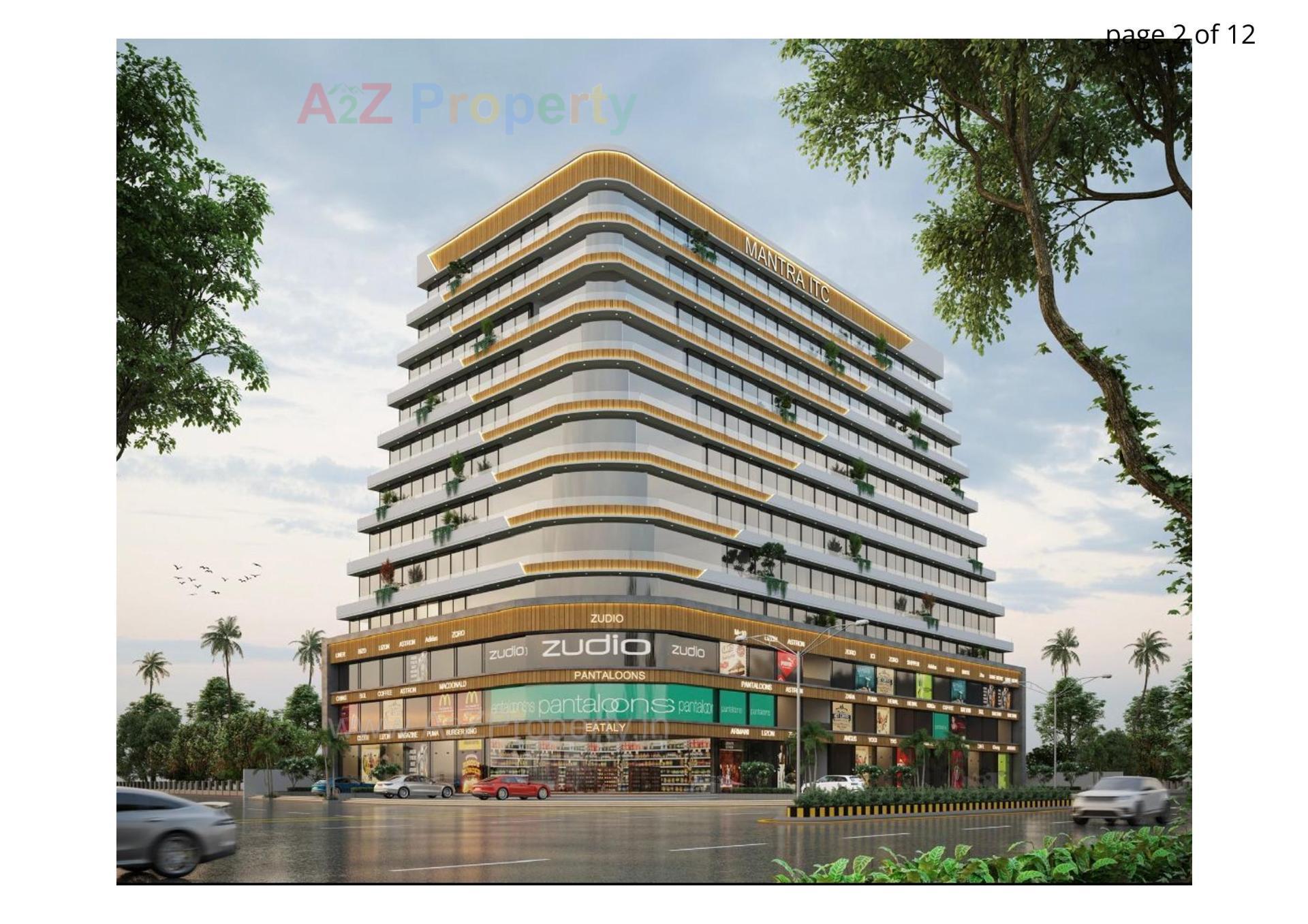 3D Elevation of real estate project Mantra It Center located at Mota Varachha, Surat, Gujarat