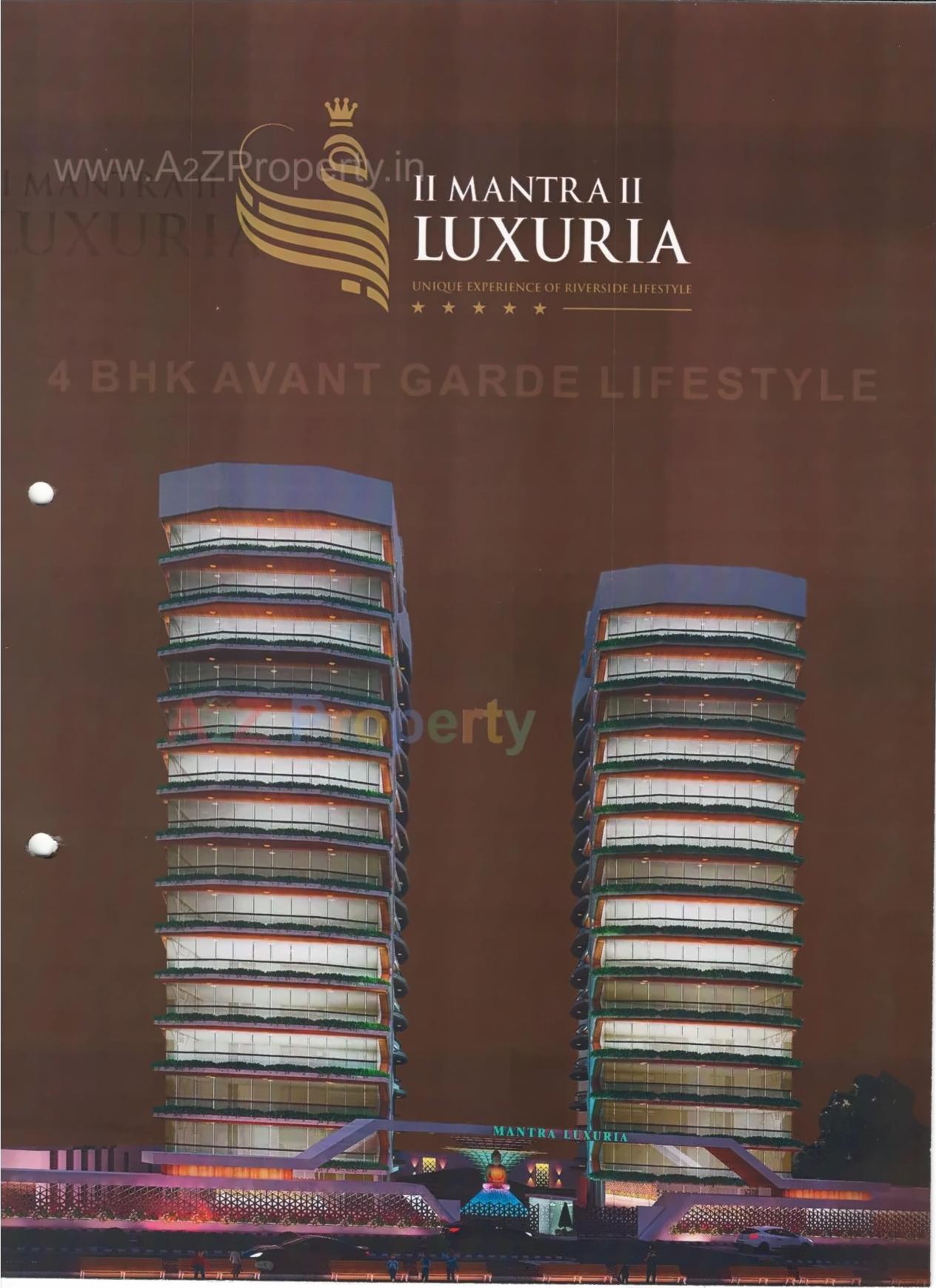 3D Elevation of real estate project Mantra Luxuria located at Varachha, Surat, Gujarat