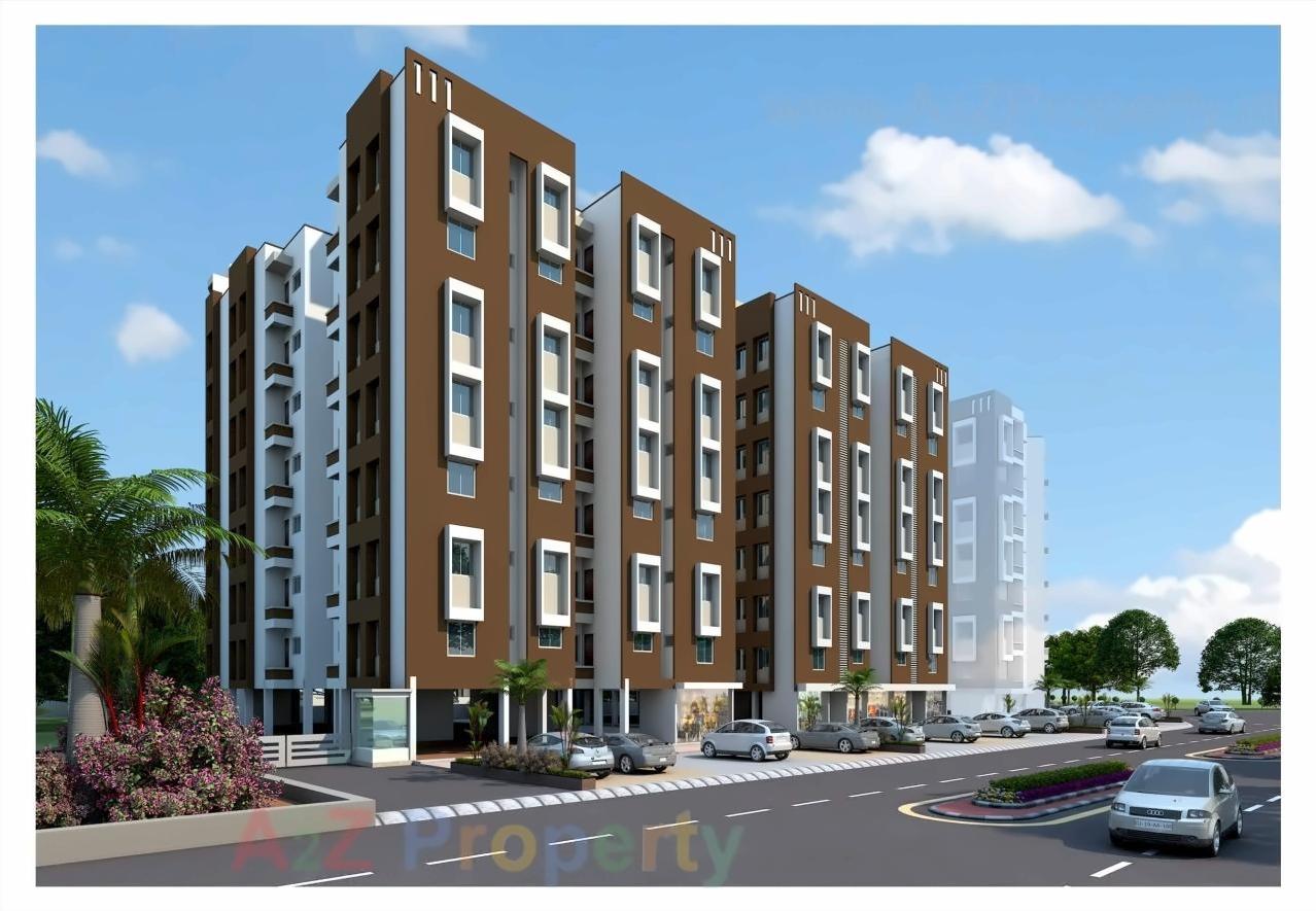 3D Elevation of real estate project Manvay Residency located at Surat, Surat, Gujarat