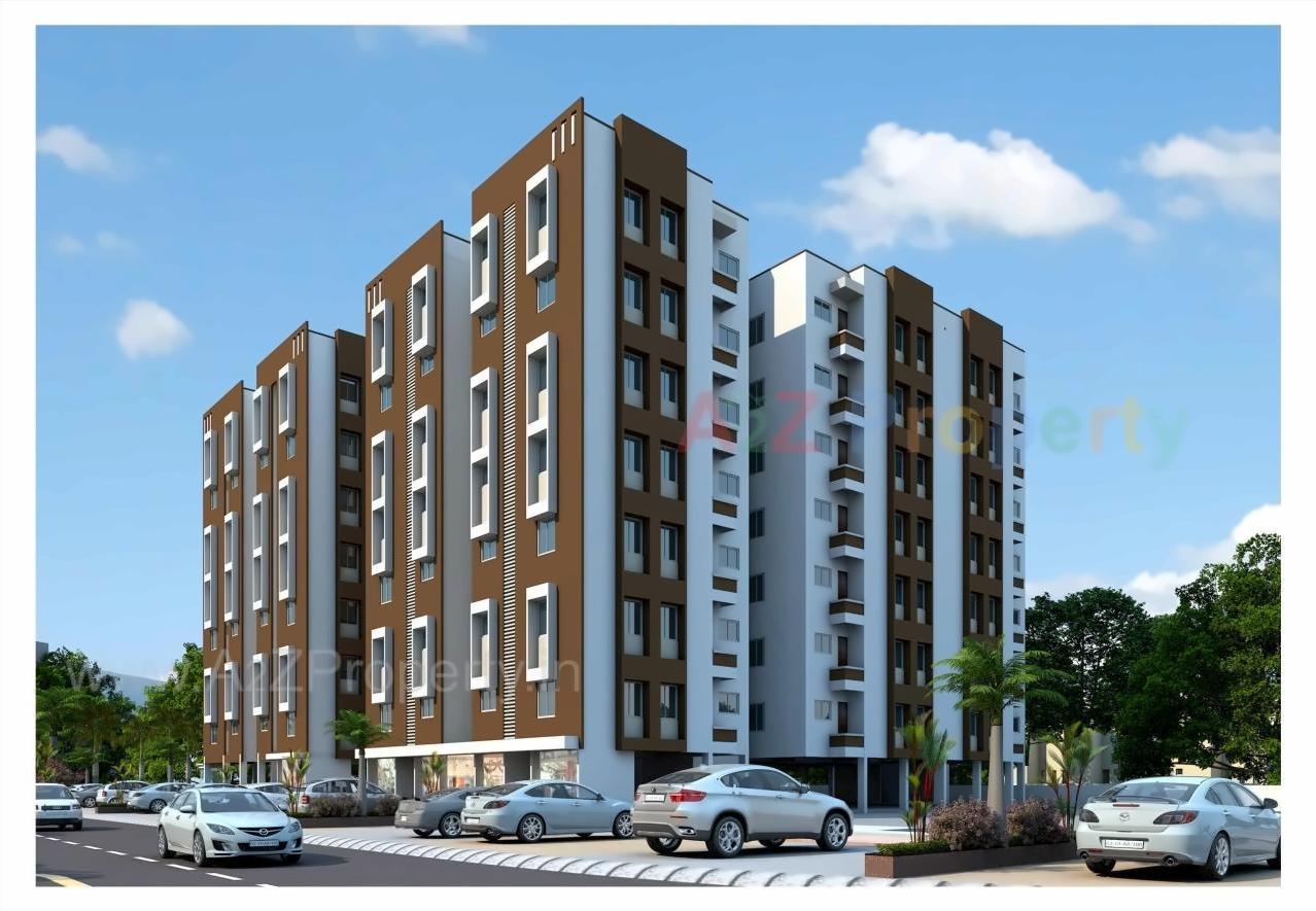 3D Elevation of real estate project Manvay Residency located at Surat, Surat, Gujarat