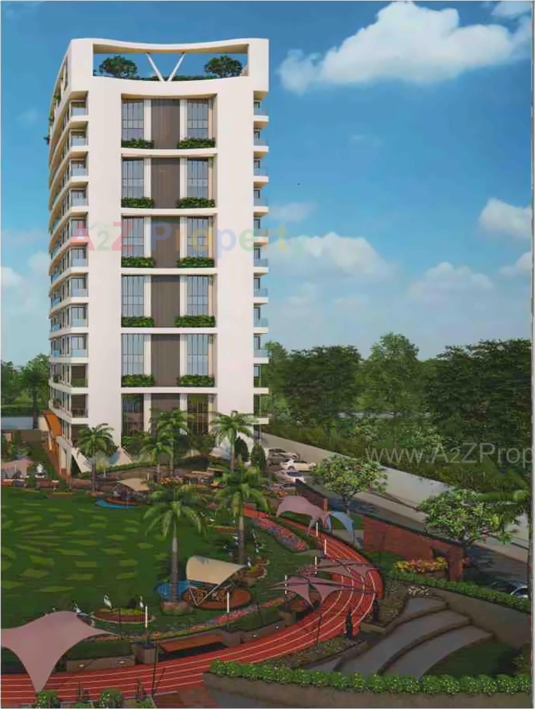 3D Elevation of real estate project Marigold Cresta located at Sarthana, Surat, Gujarat
