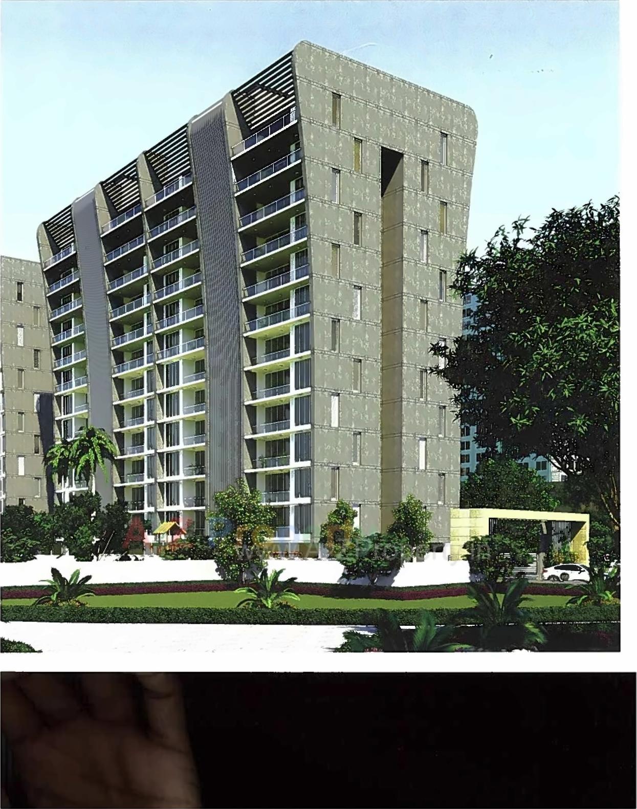 3D Elevation of real estate project Marion Residency located at Dumas, Surat, Gujarat