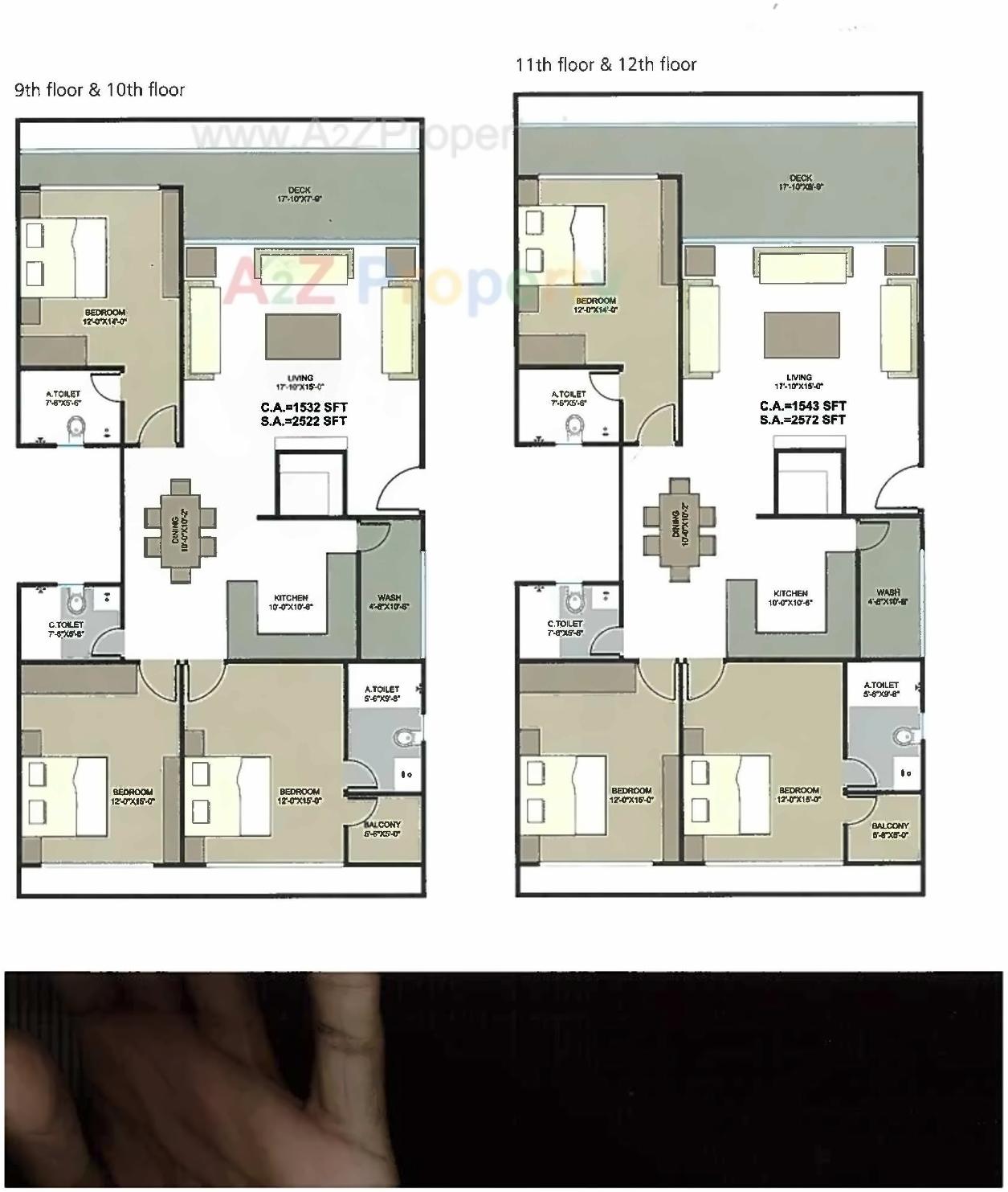 Layout of real estate project Marion Residency located at Dumas, Surat, Gujarat