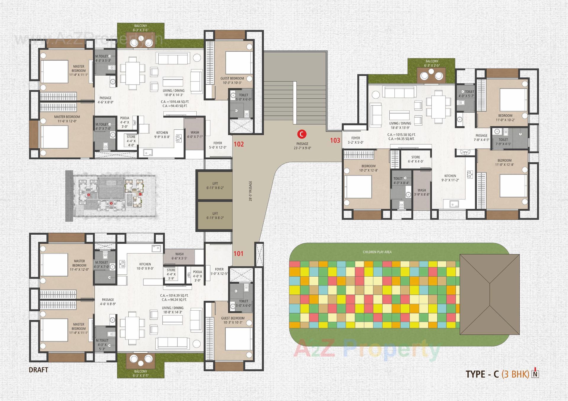 Layout of real estate project Martand Hills located at Surat, Surat, Gujarat