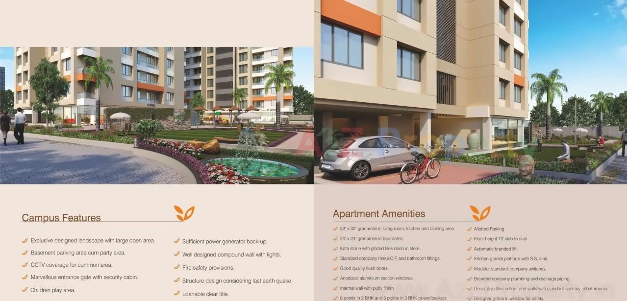 3D Elevation of real estate project Marvella Residency located at Bhimrad, Surat, Gujarat