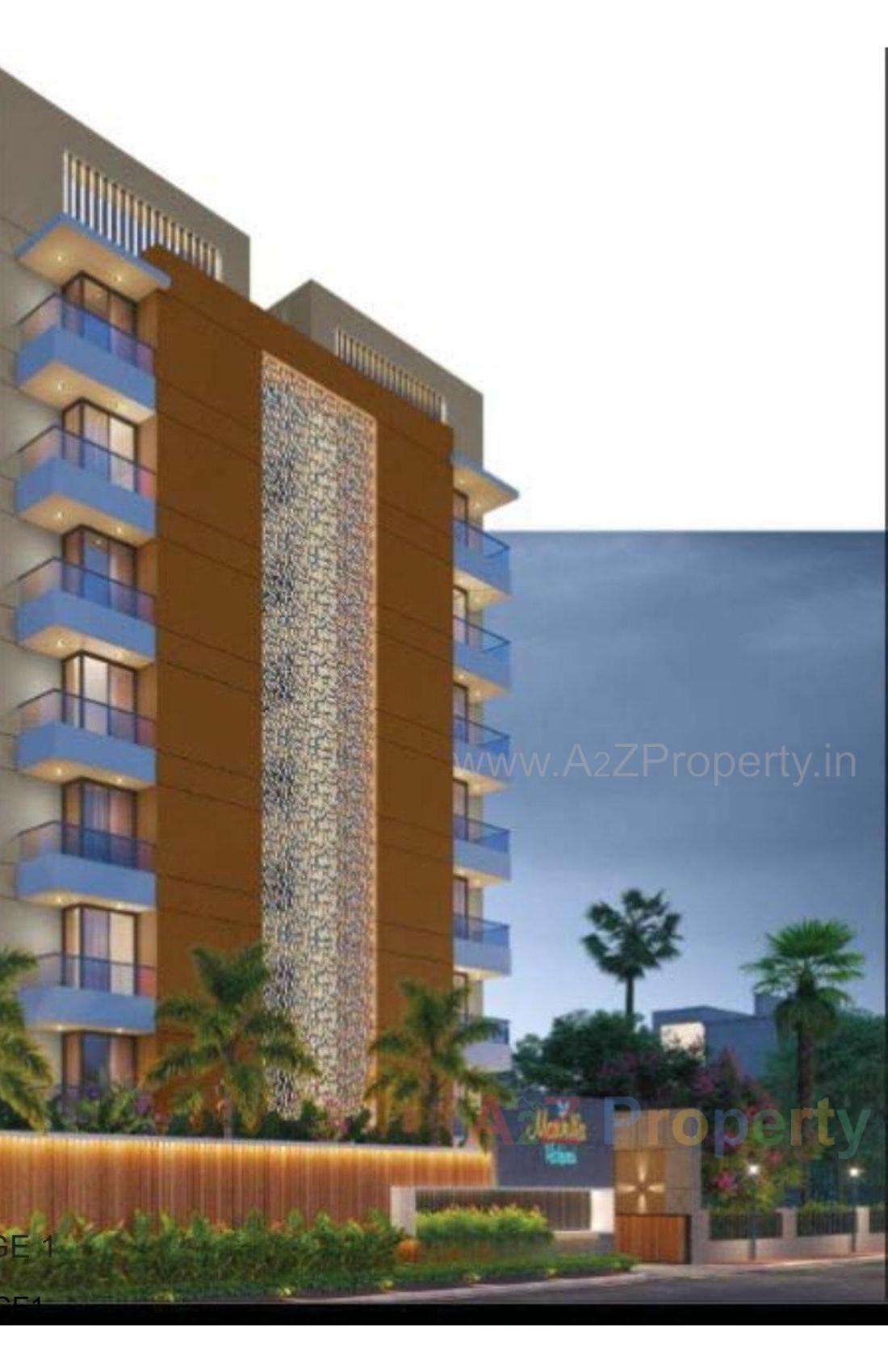 3D Elevation of real estate project Marvella Solitaire located at Vesu, Surat, Gujarat