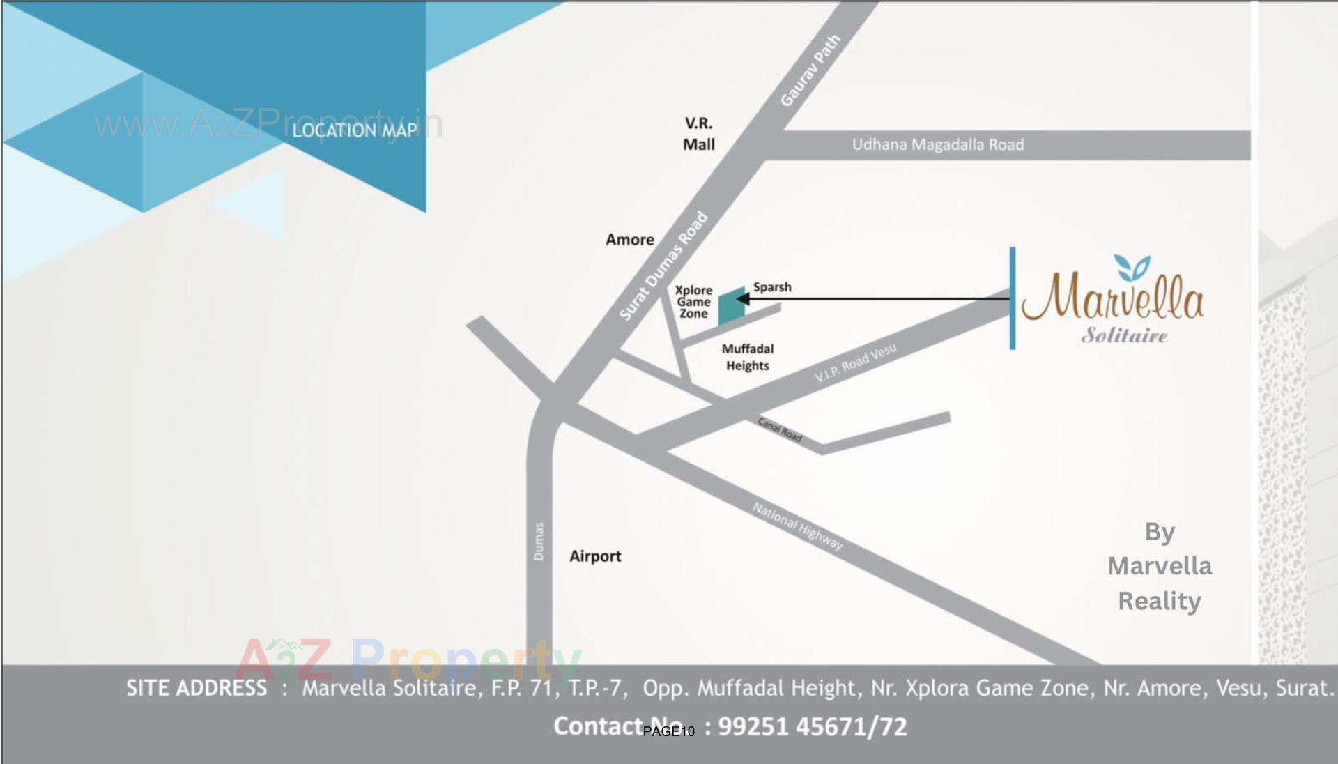  of real estate project Marvella Solitaire located at Vesu, Surat, Gujarat