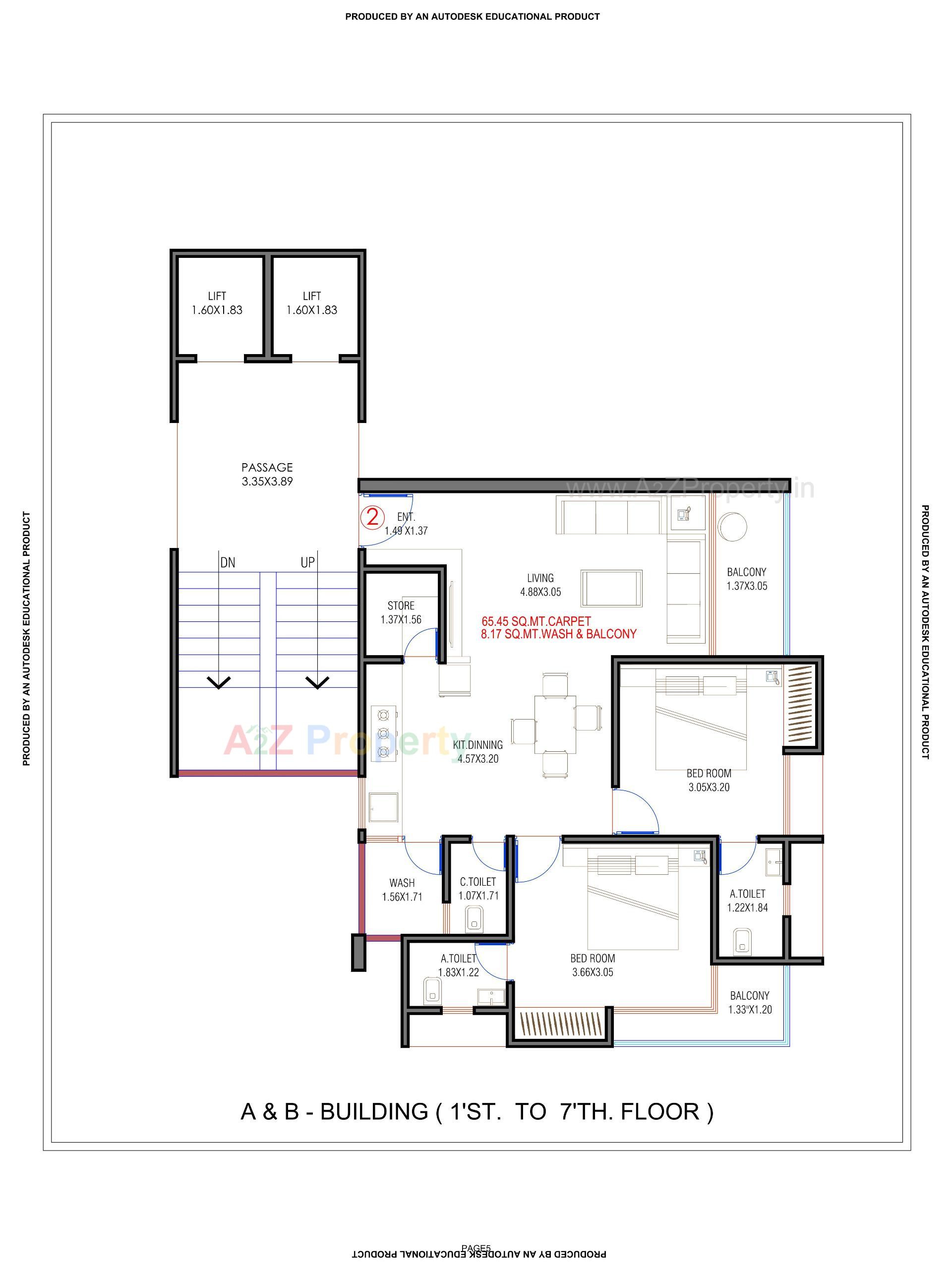 Layout of real estate project Marvella Solitaire located at Vesu, Surat, Gujarat