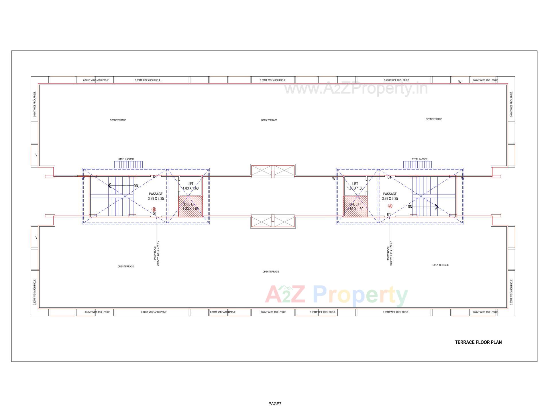 Layout of real estate project Marvella Solitaire located at Vesu, Surat, Gujarat