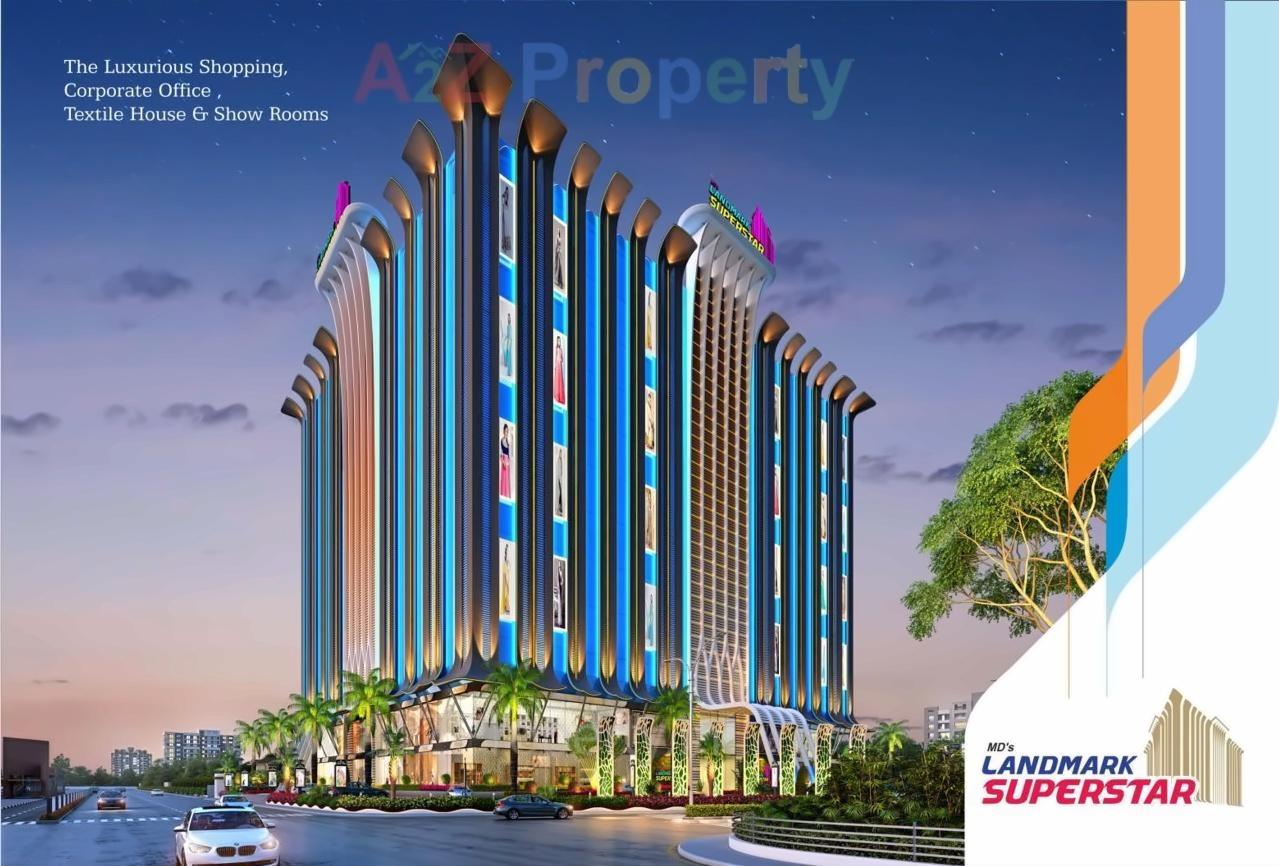 3D Elevation of real estate project Mds Landmark Superstar located at Puna, Surat, Gujarat