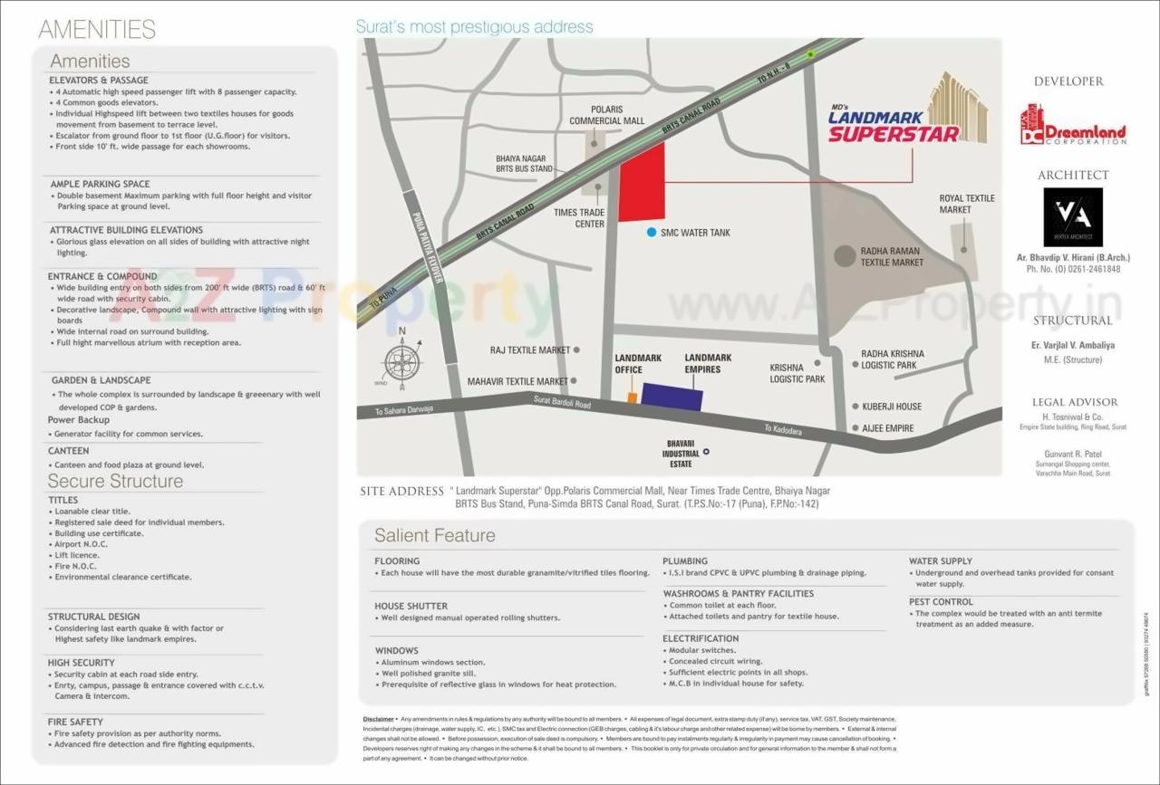  of real estate project Mds Landmark Superstar located at Puna, Surat, Gujarat