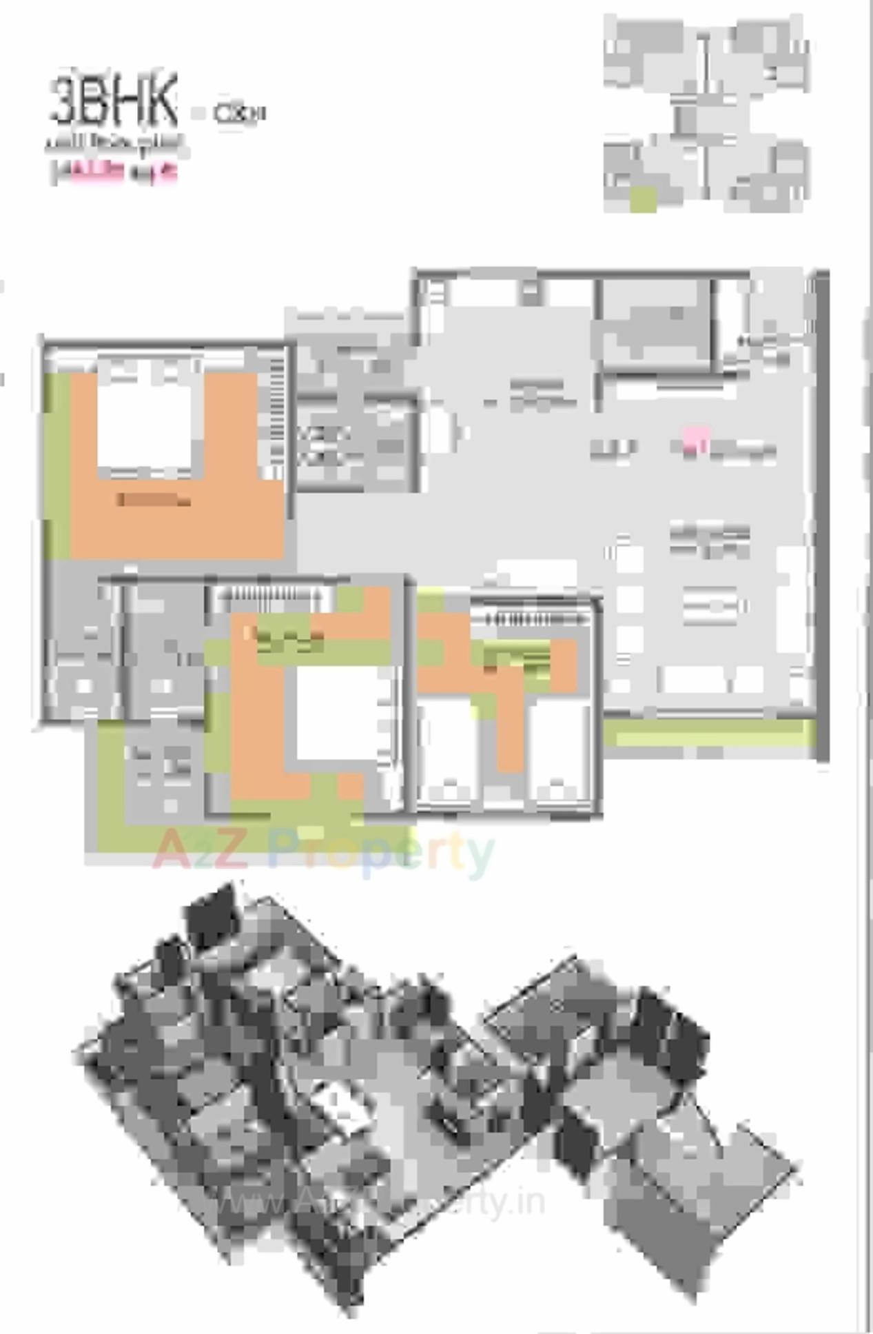 Layout of real estate project Meera Avenue located at Sarthana, Surat, Gujarat