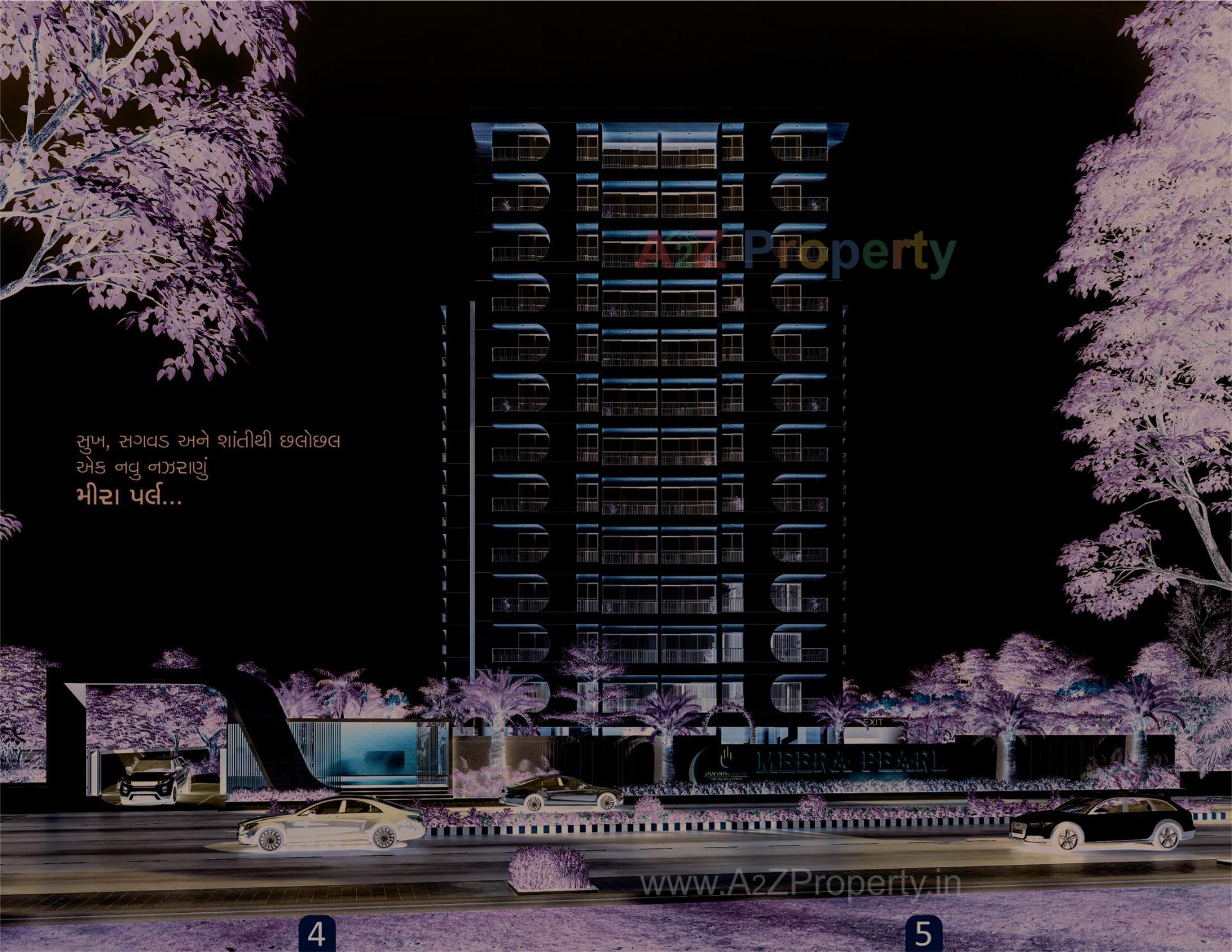 3D Elevation of real estate project Meera Pearl located at Sarthana, Surat, Gujarat