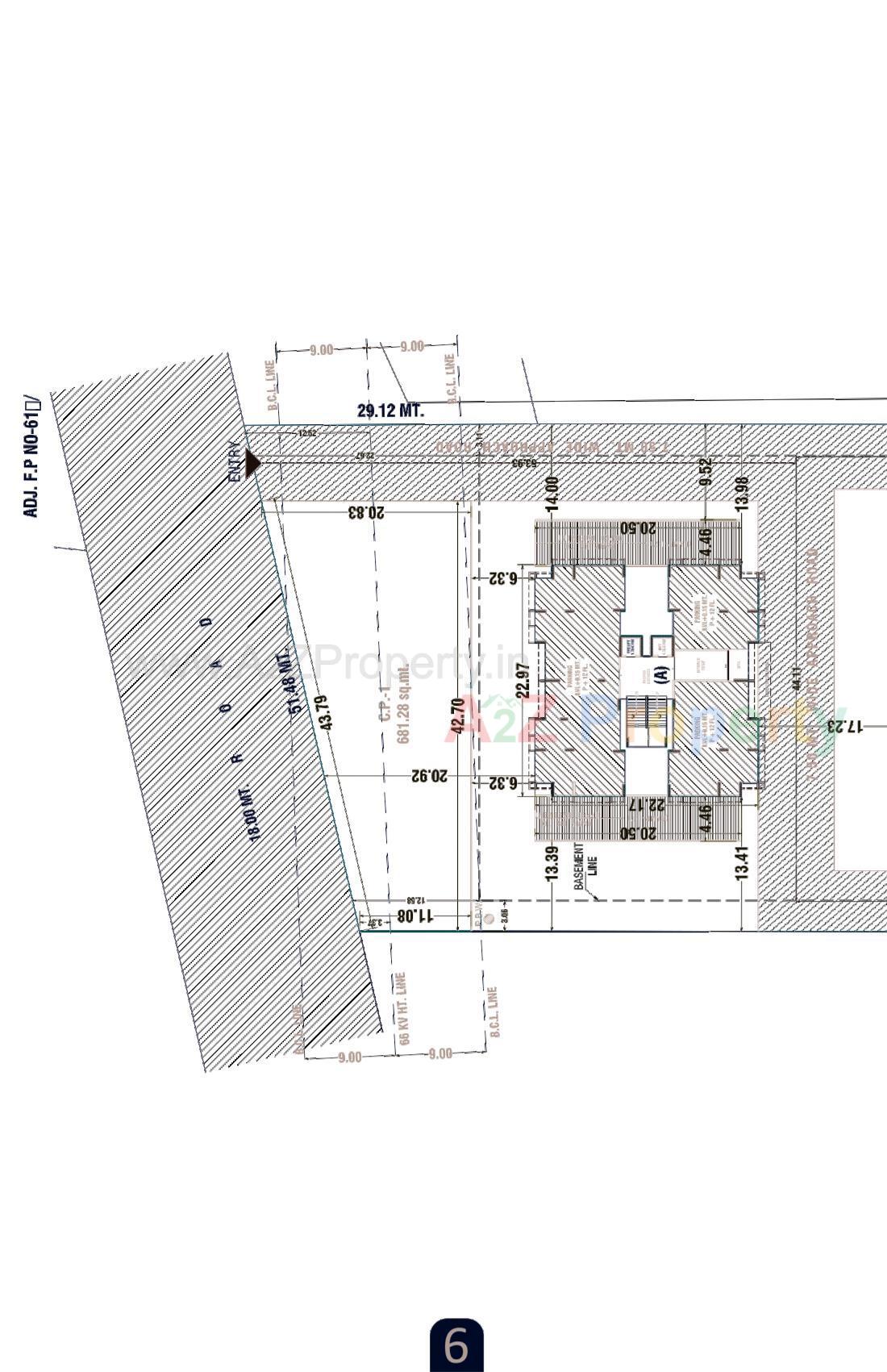 Layout of real estate project Meera Pearl located at Sarthana, Surat, Gujarat