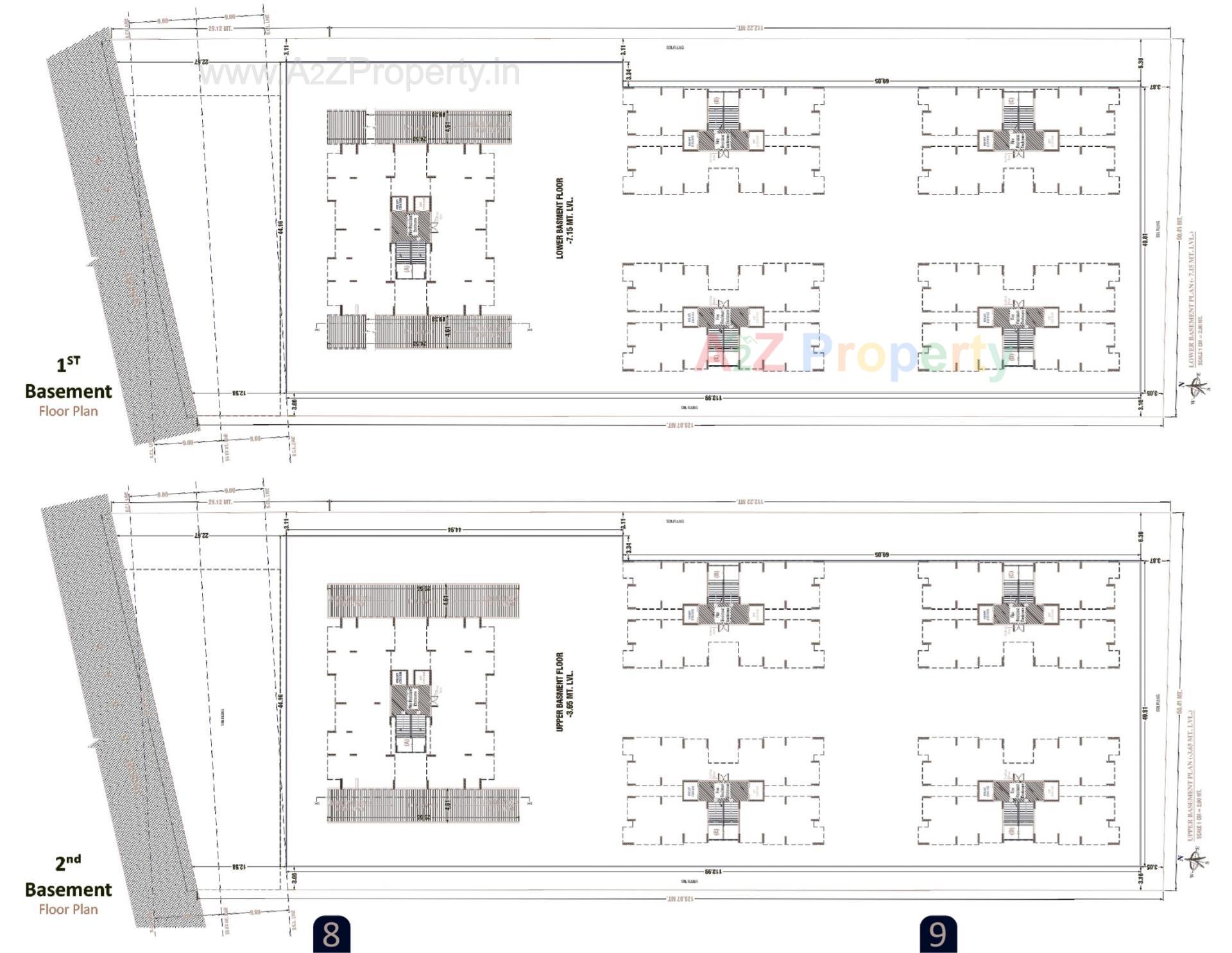 Layout of real estate project Meera Pearl located at Sarthana, Surat, Gujarat
