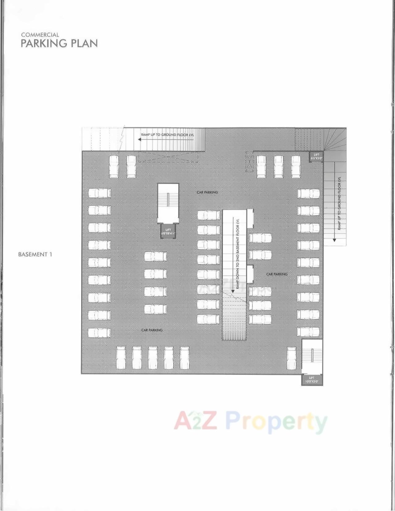 Layout of real estate project Mega Royal located at Adajan, Surat, Gujarat