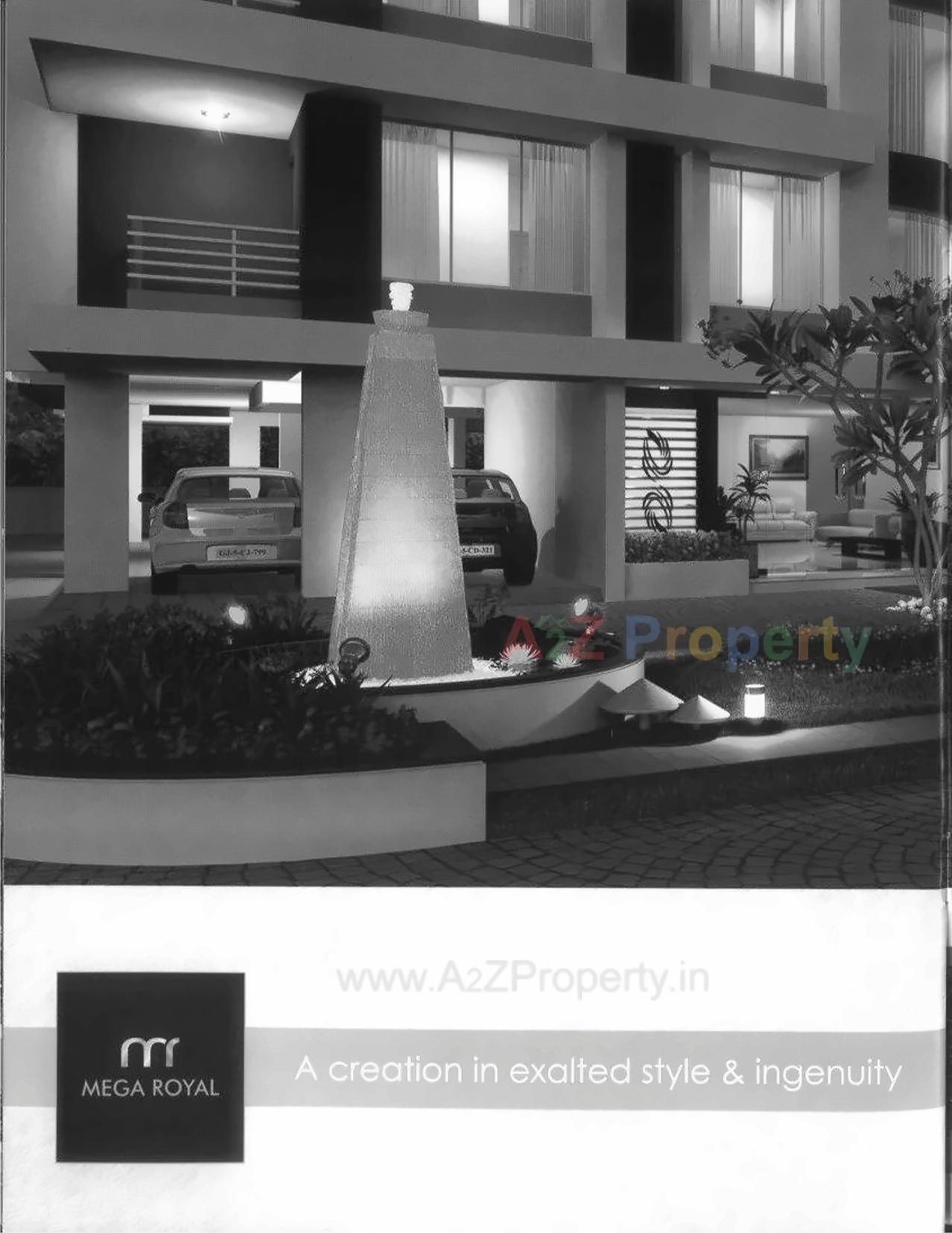 3D Elevation of real estate project Mega Royal located at Adajan, Surat, Gujarat