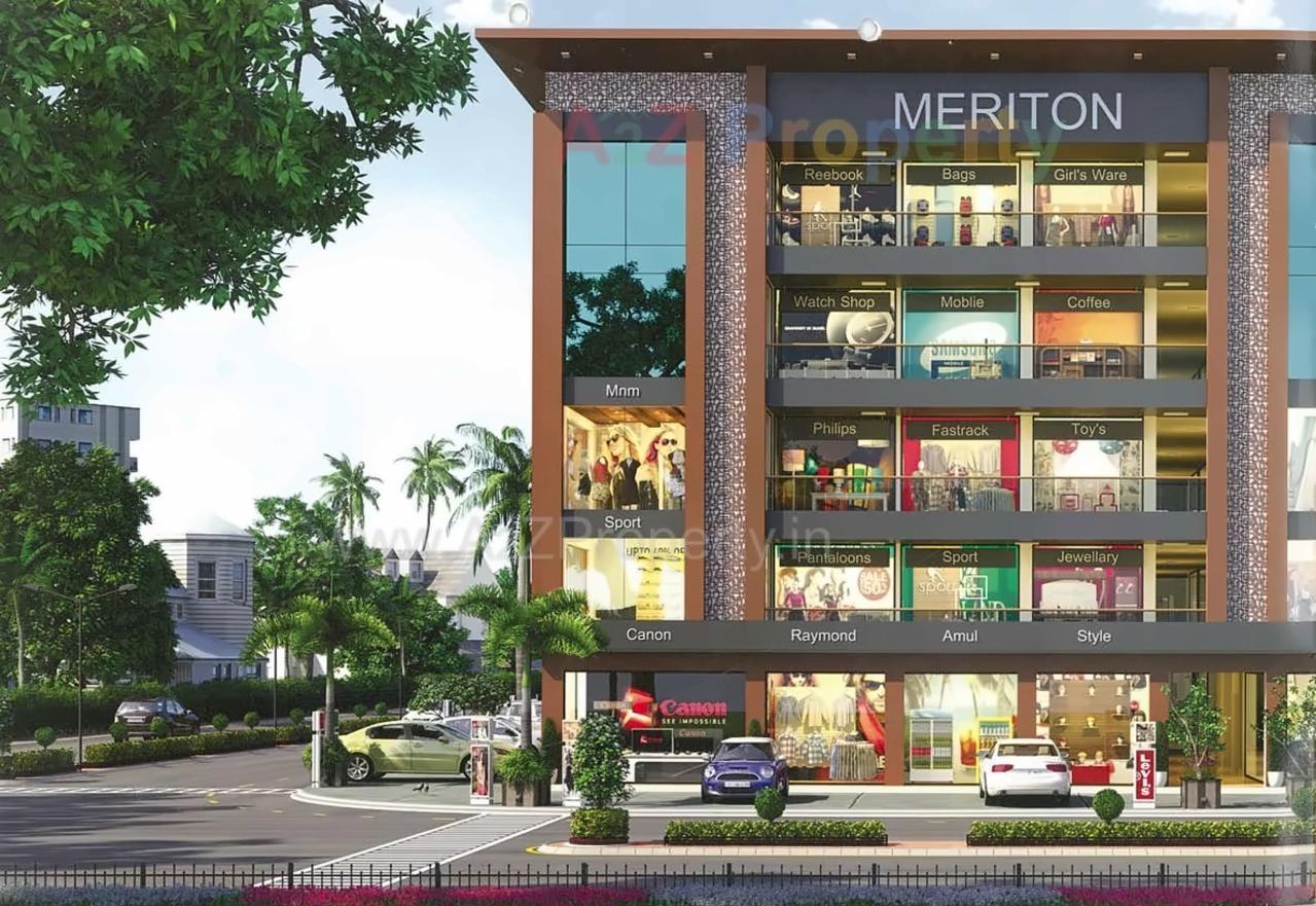 3D Elevation of real estate project Meriton Plaza located at Puna, Surat, Gujarat