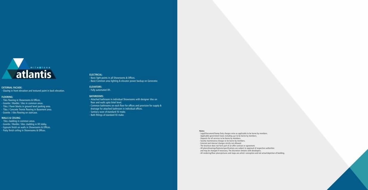  of real estate project Milestone Atlantis located at Vesu, Surat, Gujarat