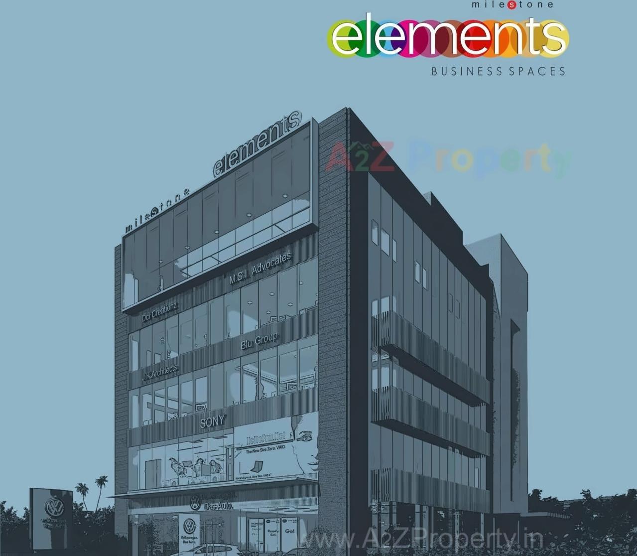 3D Elevation of real estate project Milestone Elements located at Surat, Surat, Gujarat