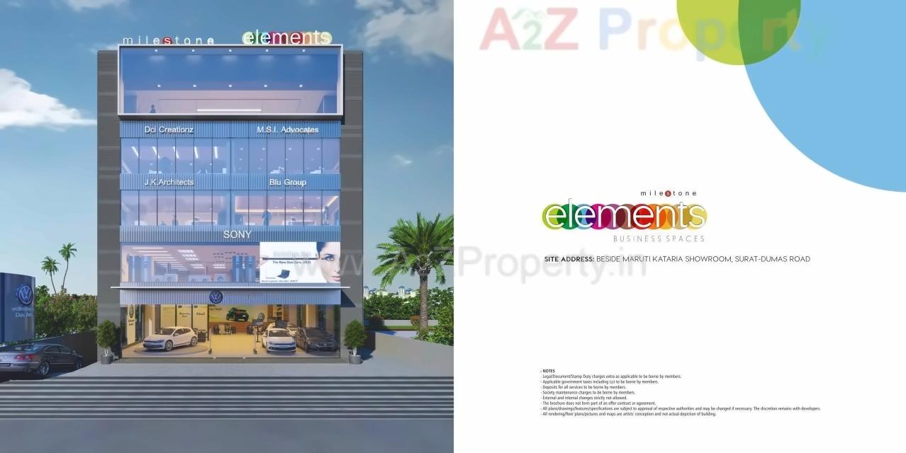 Layout of real estate project Milestone Elements located at Surat, Surat, Gujarat