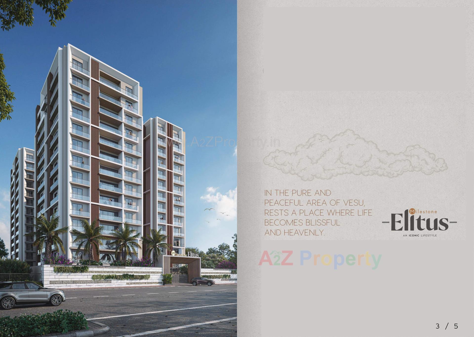  of real estate project Milestone Elitus located at Vesu, Surat, Gujarat