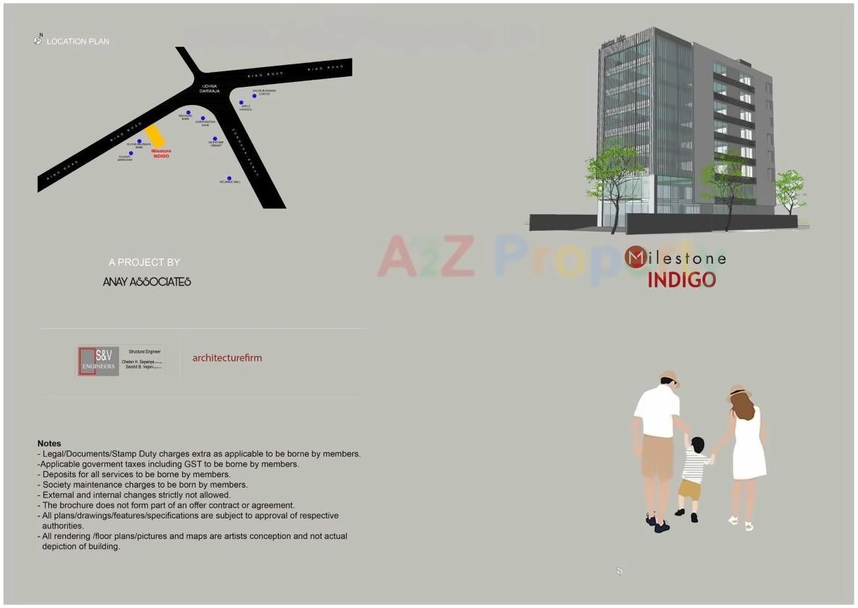  of real estate project Milestone Indigo located at Khatodara, Surat, Gujarat