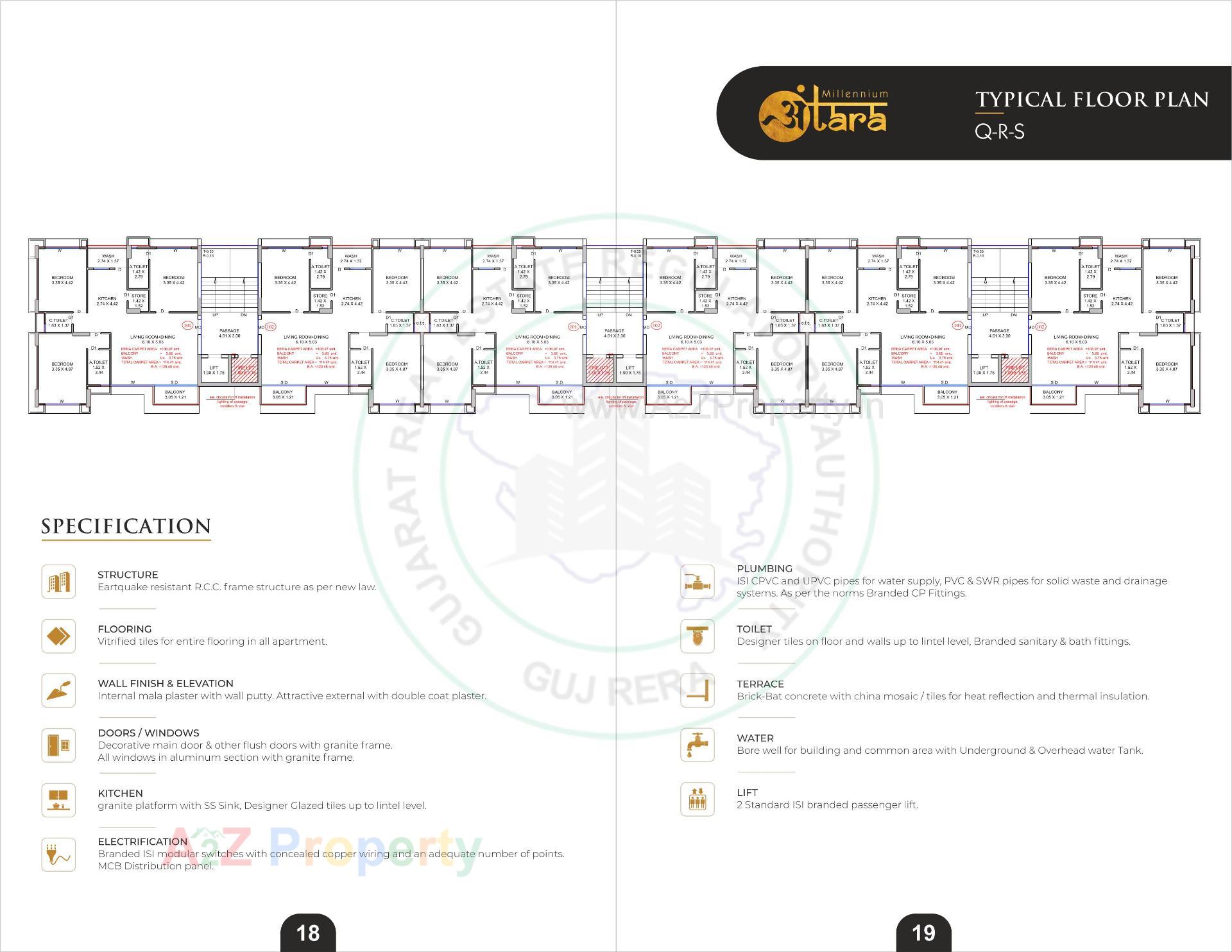  of real estate project Millennium Antara located at Vesu, Surat, Gujarat