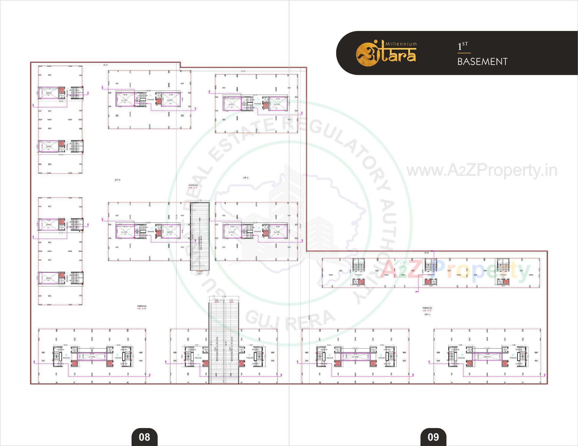  of real estate project Millennium Antara located at Vesu, Surat, Gujarat