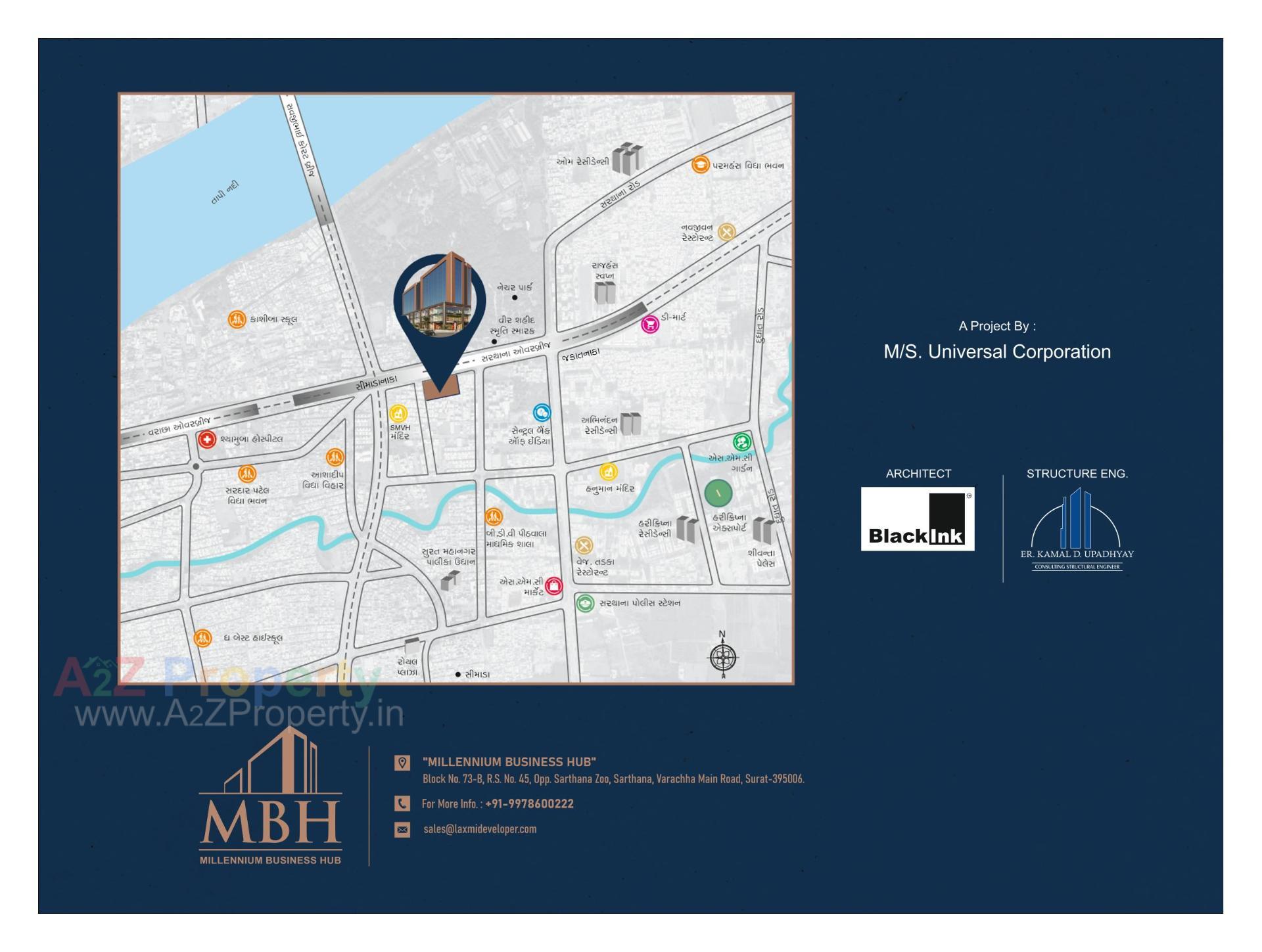  of real estate project Millennium Business Hub located at Nana Varachha, Surat, Gujarat