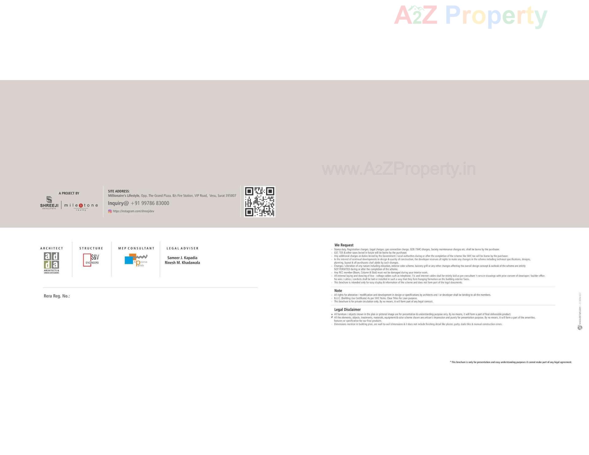  of real estate project Millionaire's Lifestyle located at Vesu, Surat, Gujarat