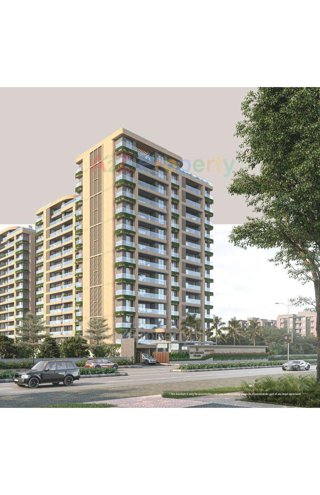 3D Elevation of real estate project Millionaire's Lifestyle located at Vesu, Surat, Gujarat