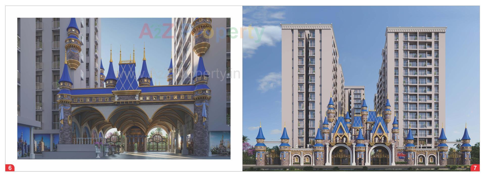 3D Elevation of real estate project Mithila Palace located at Abrama, Surat, Gujarat