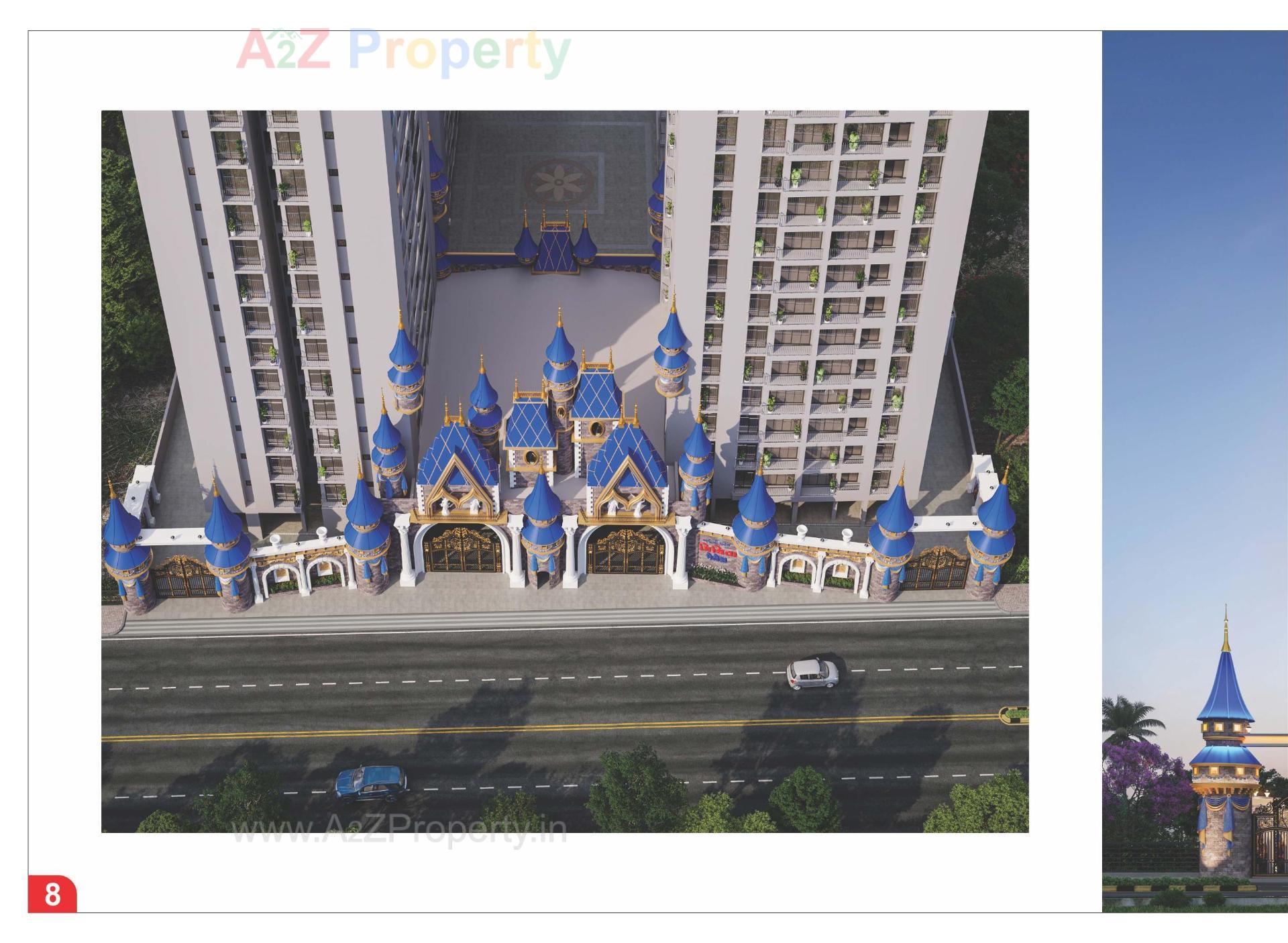 3D Elevation of real estate project Mithila Palace located at Abrama, Surat, Gujarat