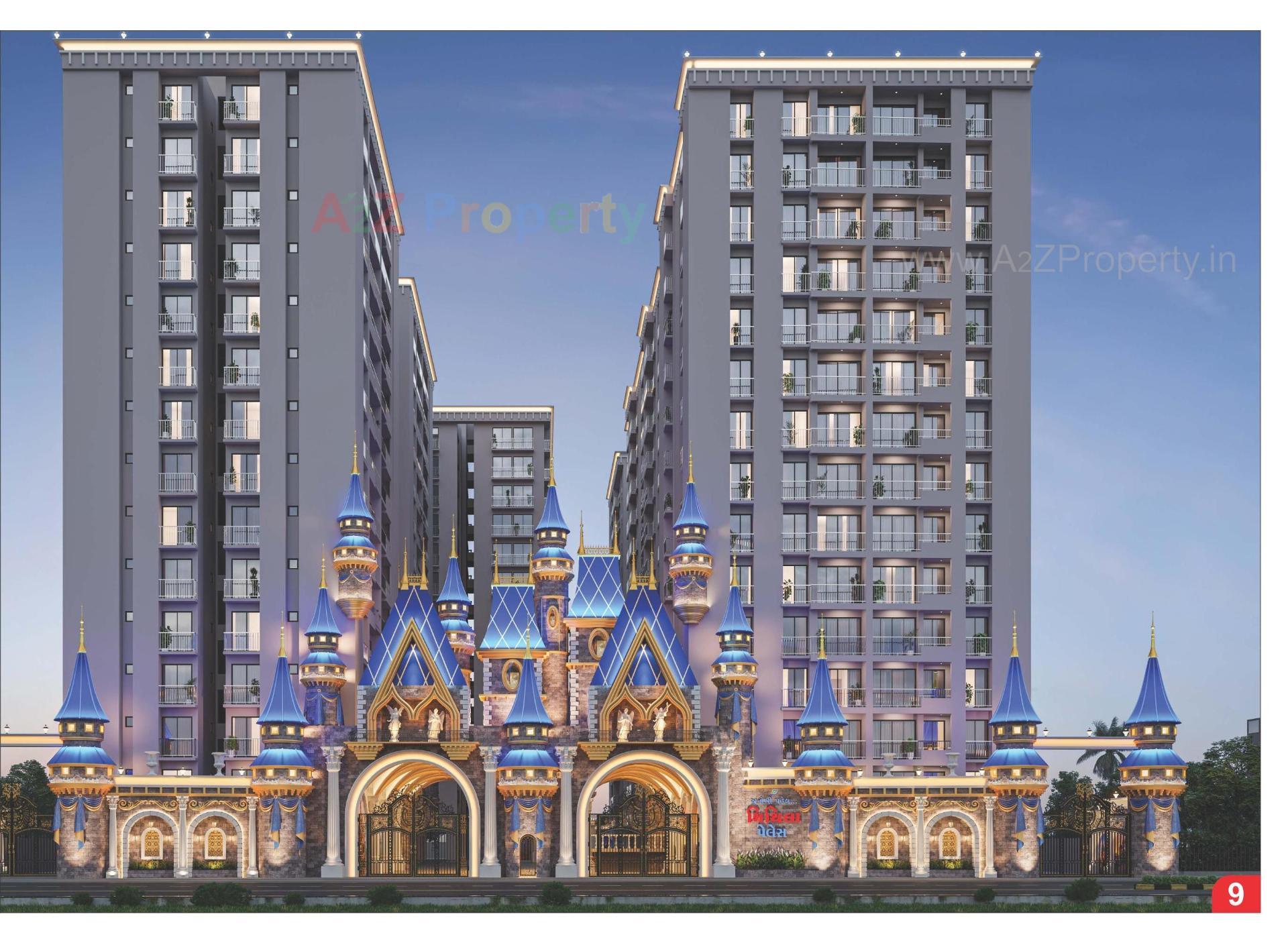 3D Elevation of real estate project Mithila Palace located at Abrama, Surat, Gujarat