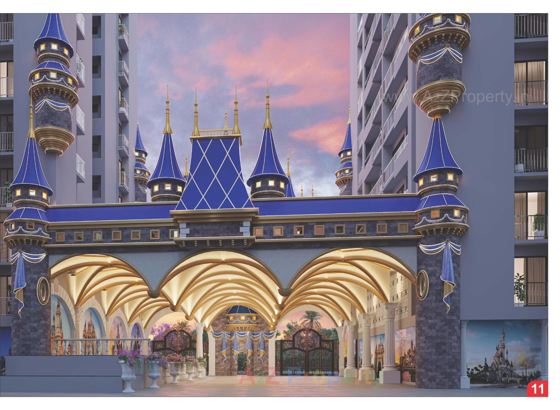 3D Elevation of real estate project Mithila Palace located at Abrama, Surat, Gujarat