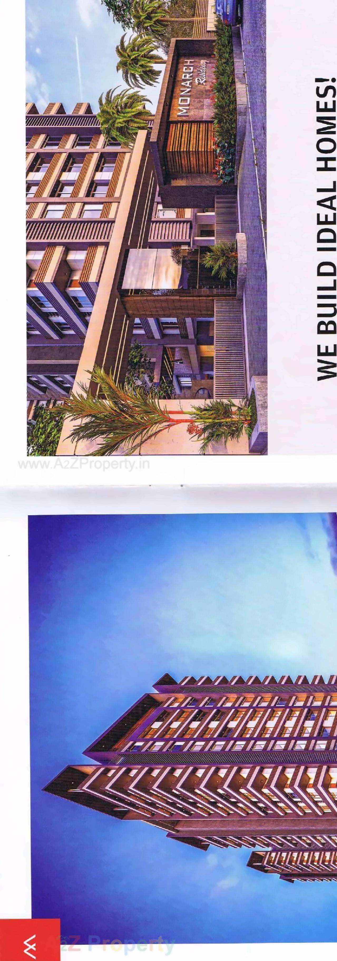 3D Elevation of real estate project Monarch Residency located at Palanpur, Surat, Gujarat