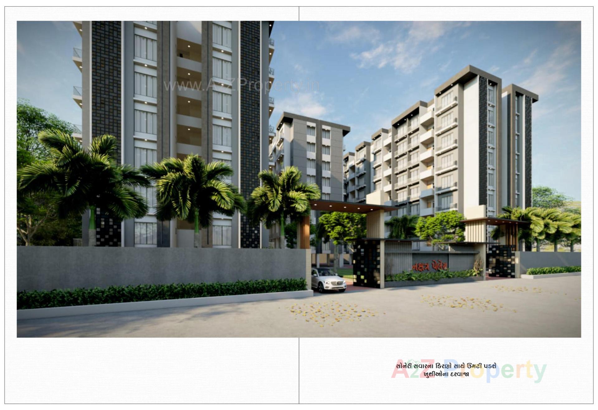 3D Elevation of real estate project Nakshatra Palace located at Kholvad, Surat, Gujarat