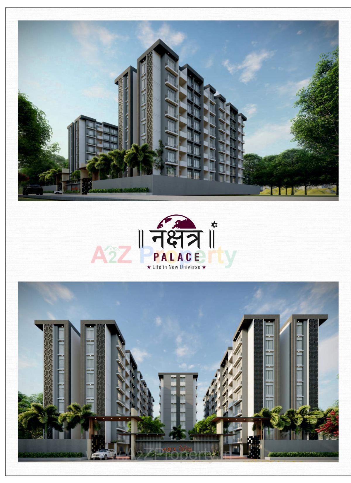 3D Elevation of real estate project Nakshatra Palace located at Kholvad, Surat, Gujarat