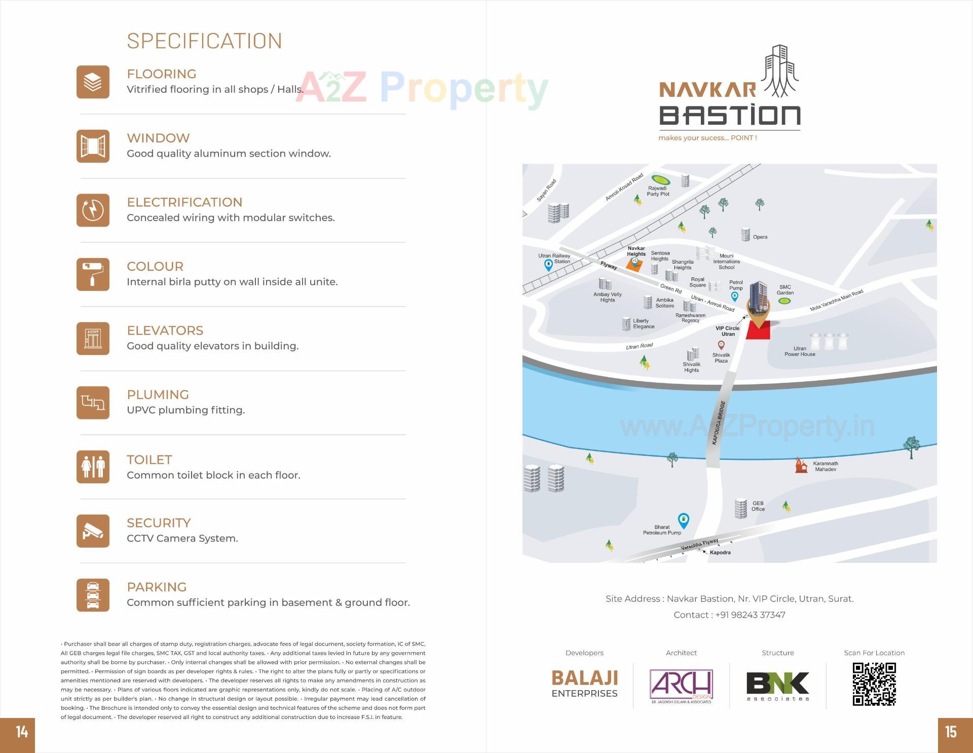  of real estate project Navkar Bastion located at Utran, Surat, Gujarat